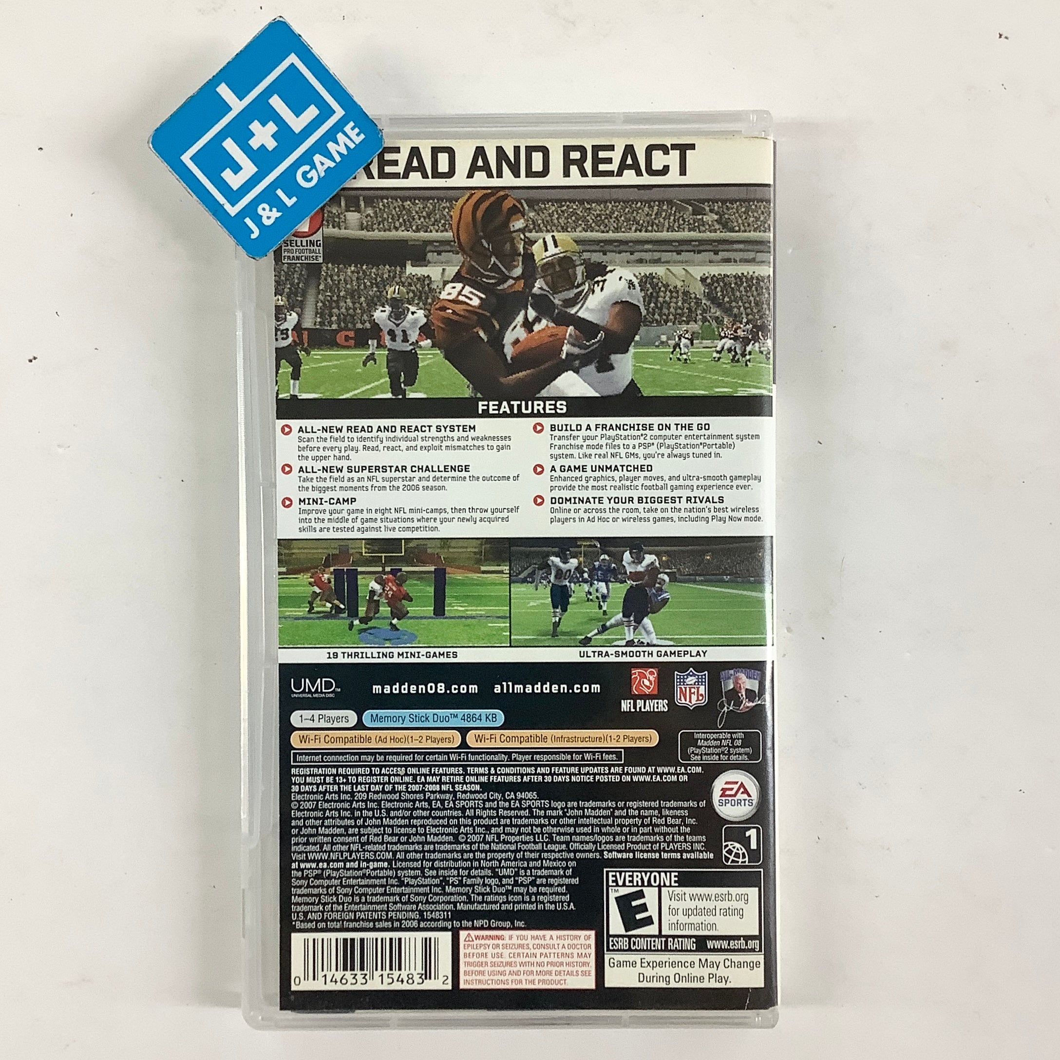 Madden NFL 08 - SONY PSP [Pre-Owned] Video Games EA Sports