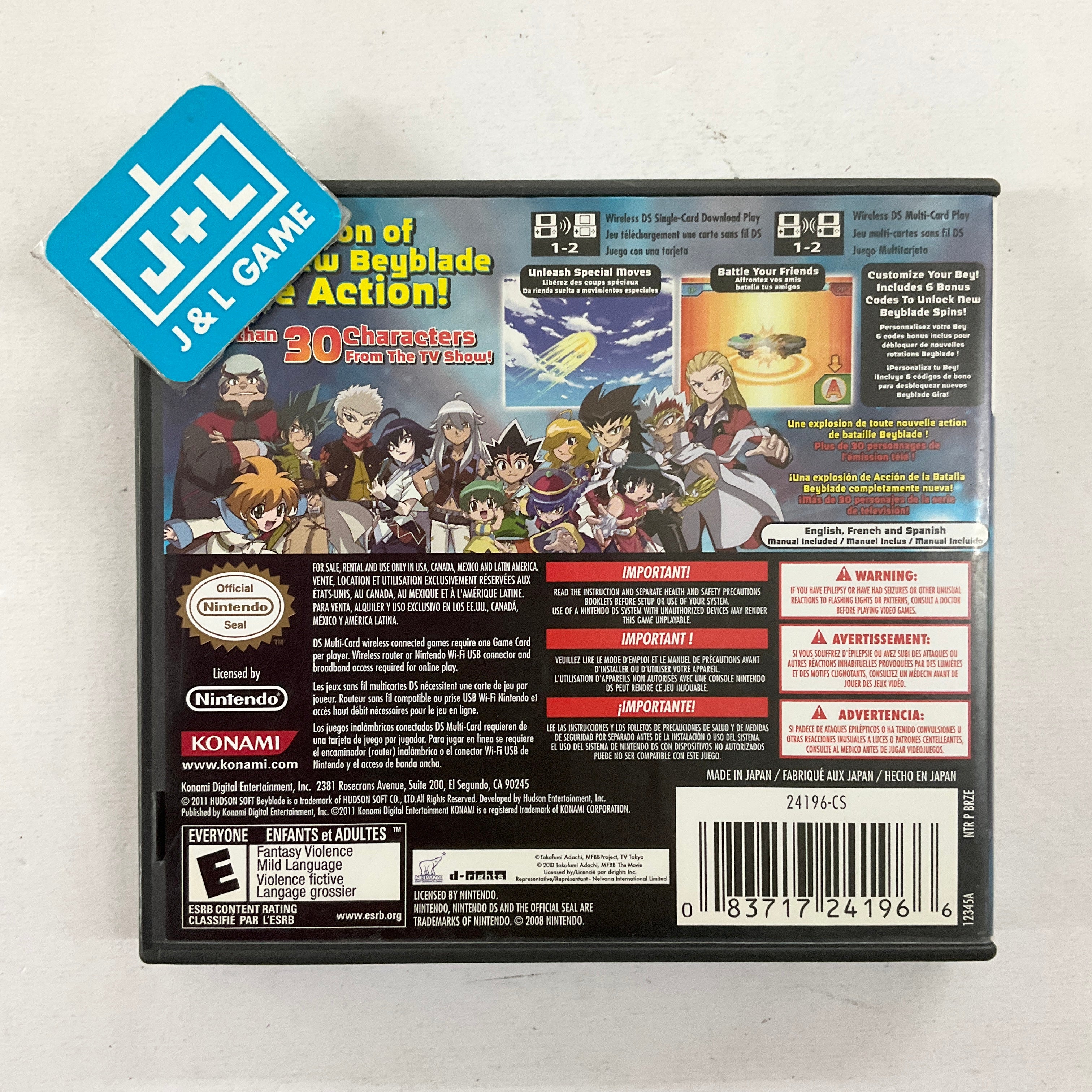 Beyblade: Metal Masters - (NDS) Nintendo DS [Pre-Owned] Video Games Konami