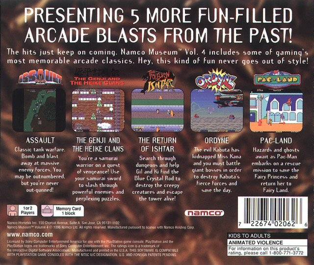 Namco Museum Vol. 4 - (PS1) PlayStation 1 [Pre-Owned] Video Games Namco   