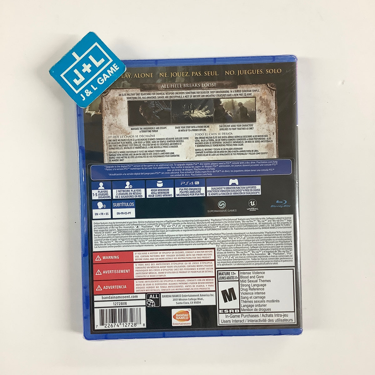 The Dark Pictures: House of Ashes - (PS4) PlayStation 4 Video Games BANDAI NAMCO Entertainment