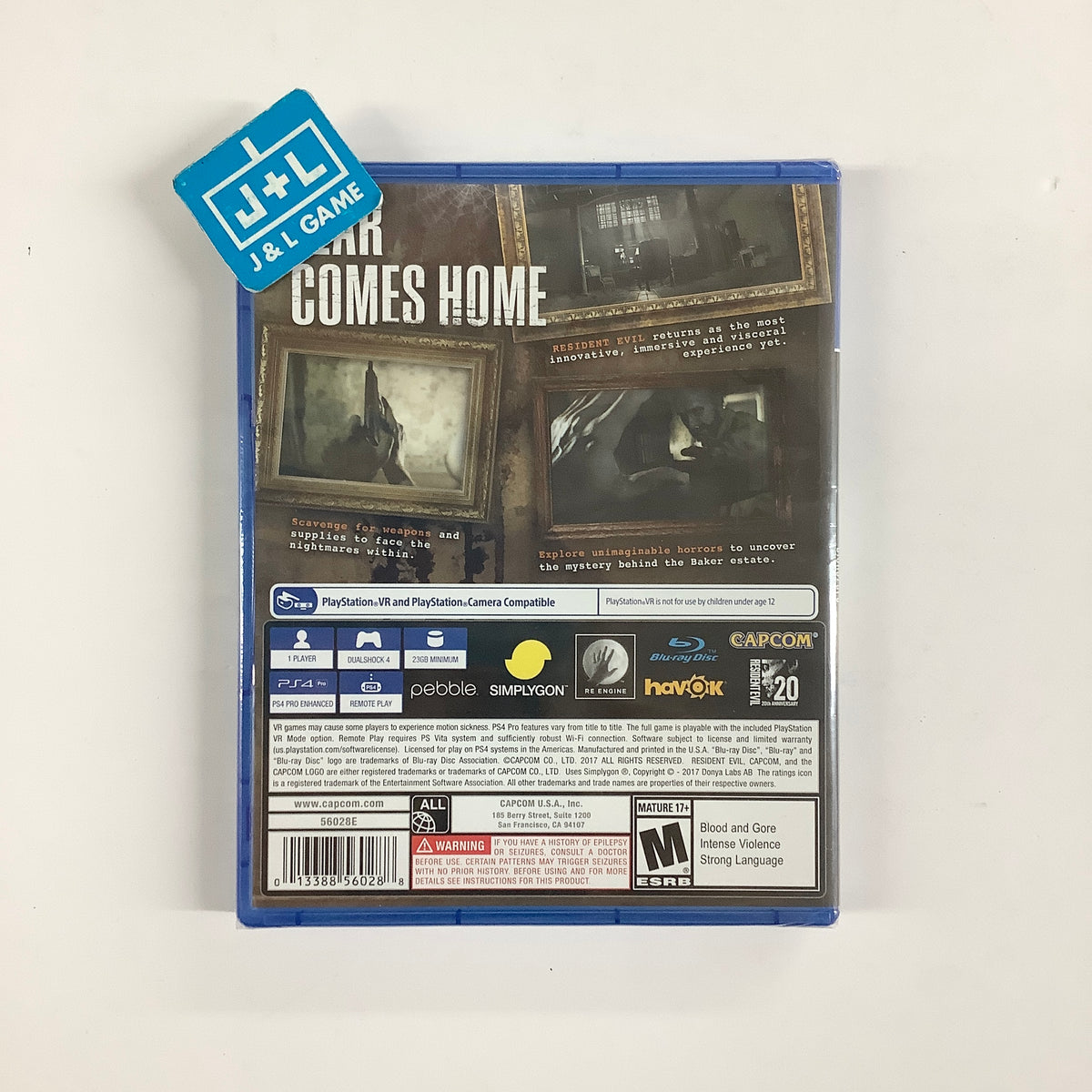 Resident Evil VII Biohazard - (PS4) PlayStation 4 Video Games Capcom