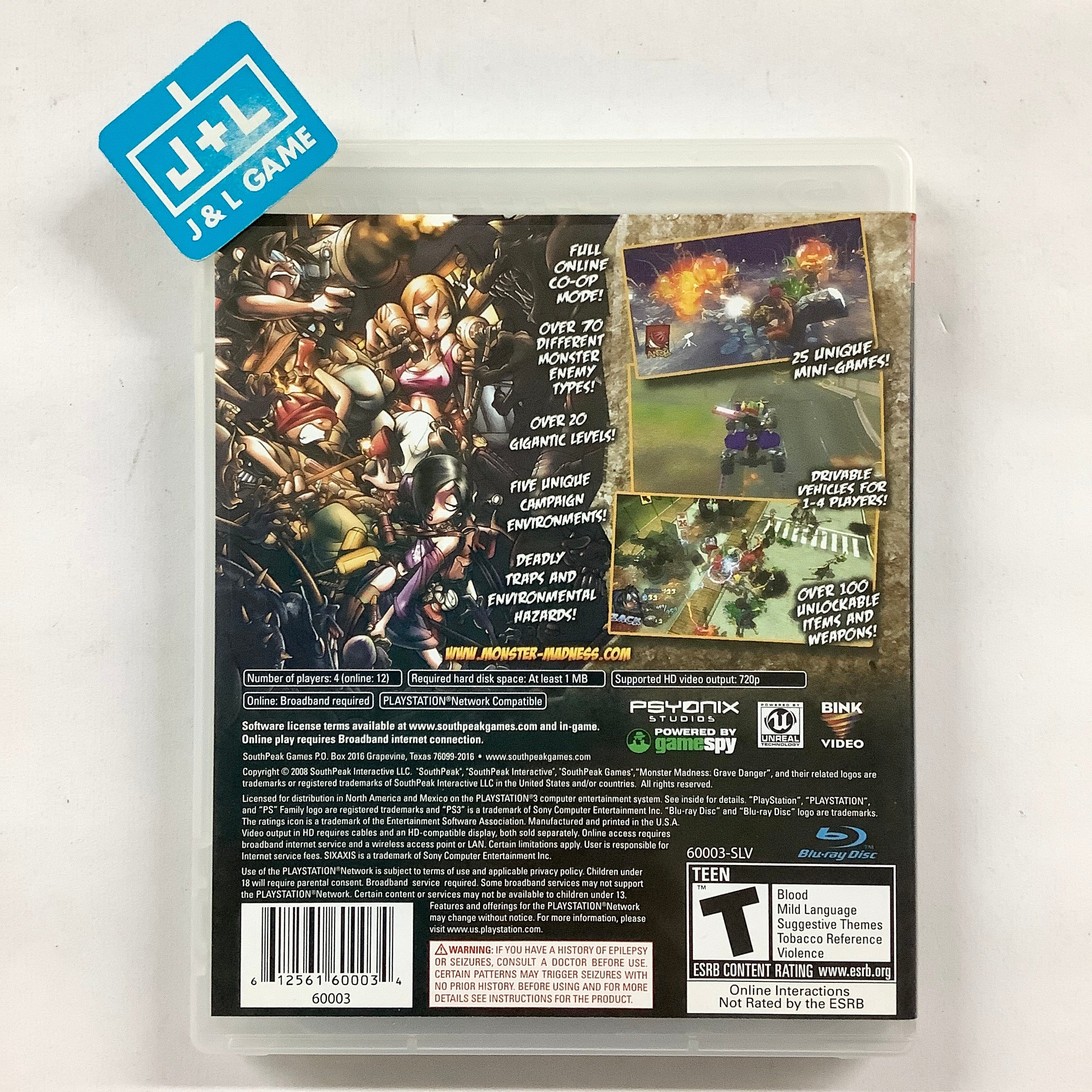 Monster Madness: Grave Danger - (PS3) PlayStation 3 [Pre-Owned