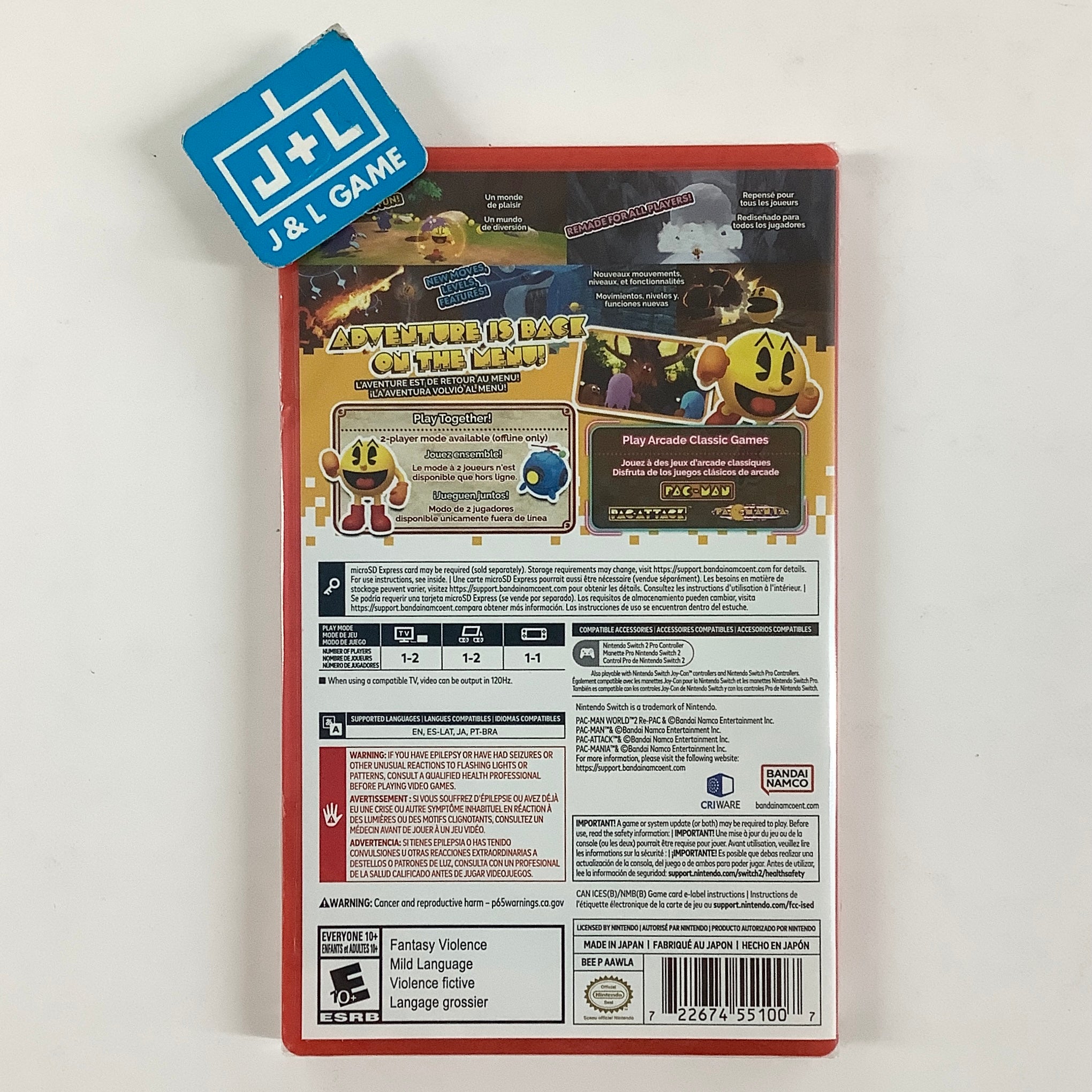 Pac-Man World 2: Re-PAC - (NS2) Nintendo Switch 2 Video Games Bandai Namco