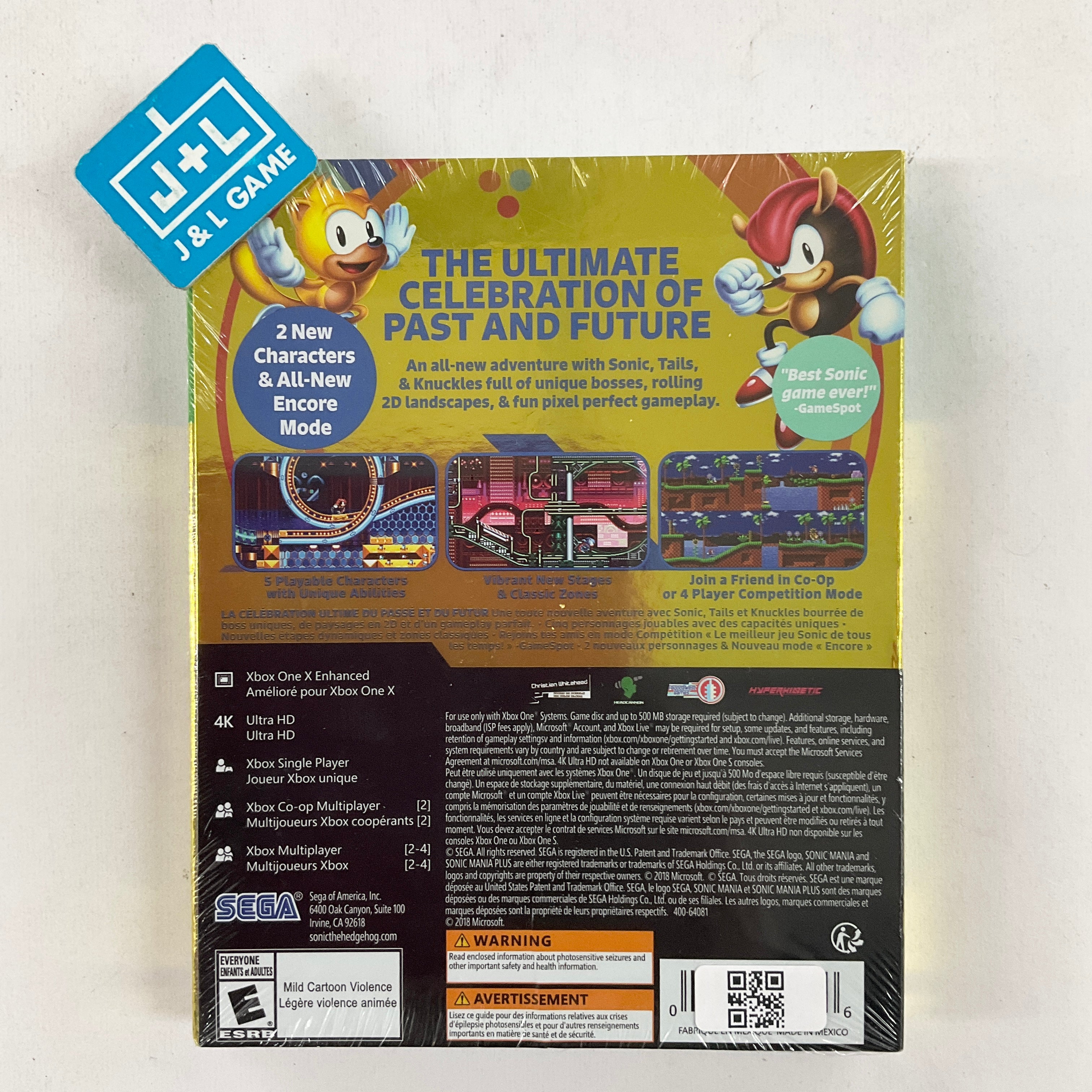 Sonic Mania Plus - Xbox One Video Games SEGA