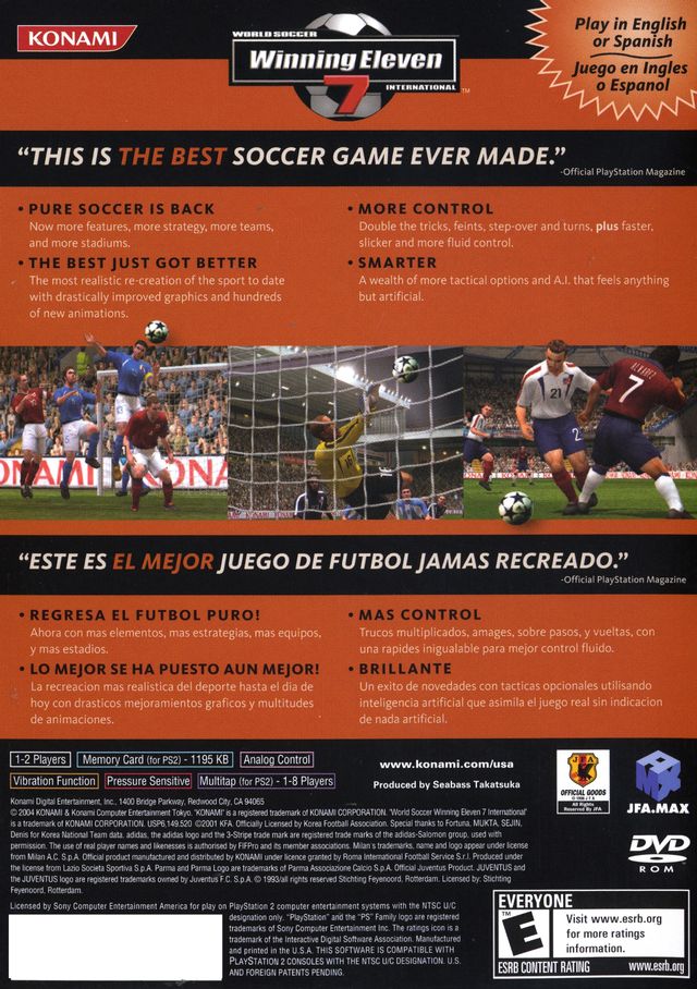 World Soccer Winning Eleven 7 International - (PS2) PlayStation 2 [Pre-Owned] Video Games Konami