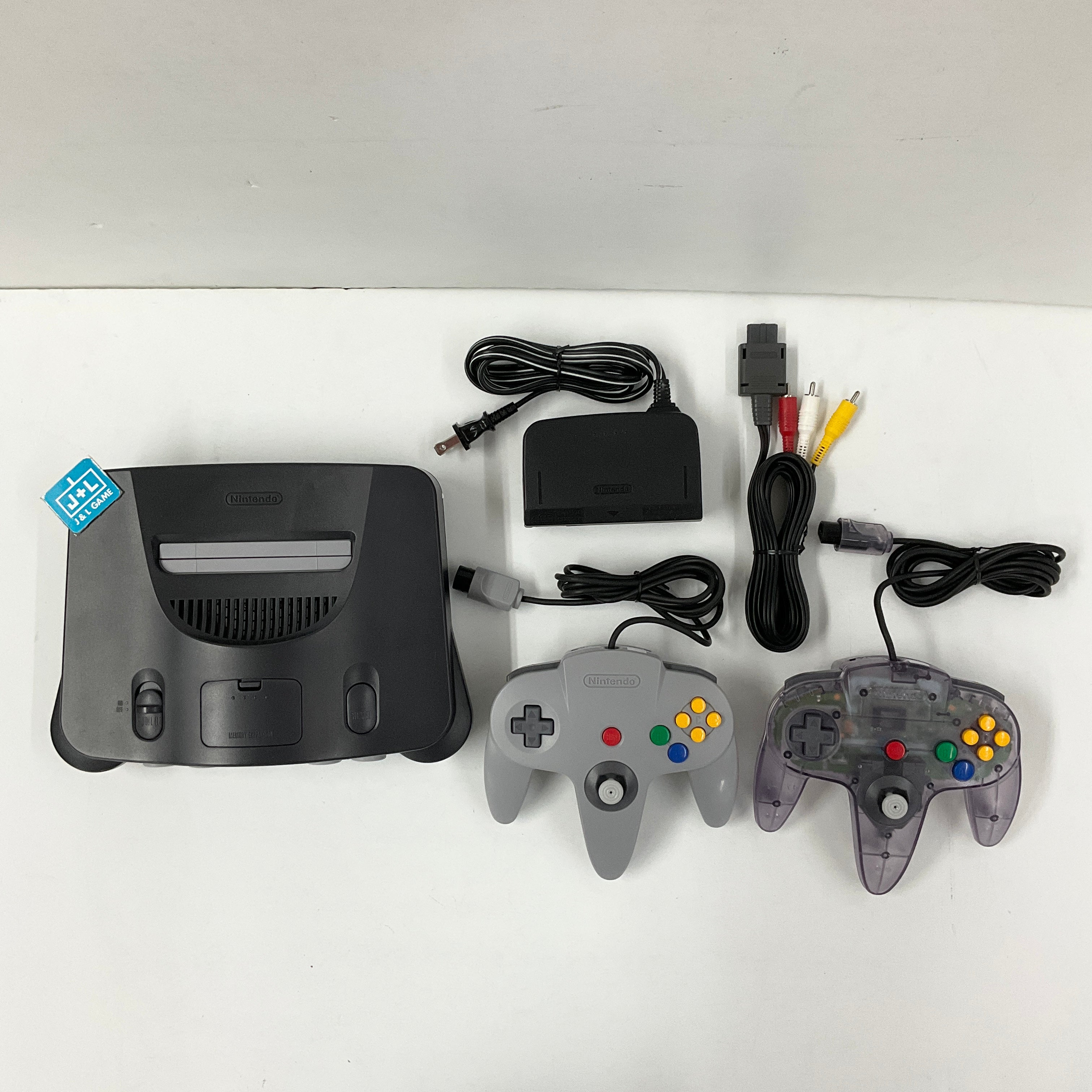 Nintendo 64 Hardware Console (Black w/ Atomic Purple Controller) - (N64) Nintendo 64 [Pre-Owned] Consoles Nintendo