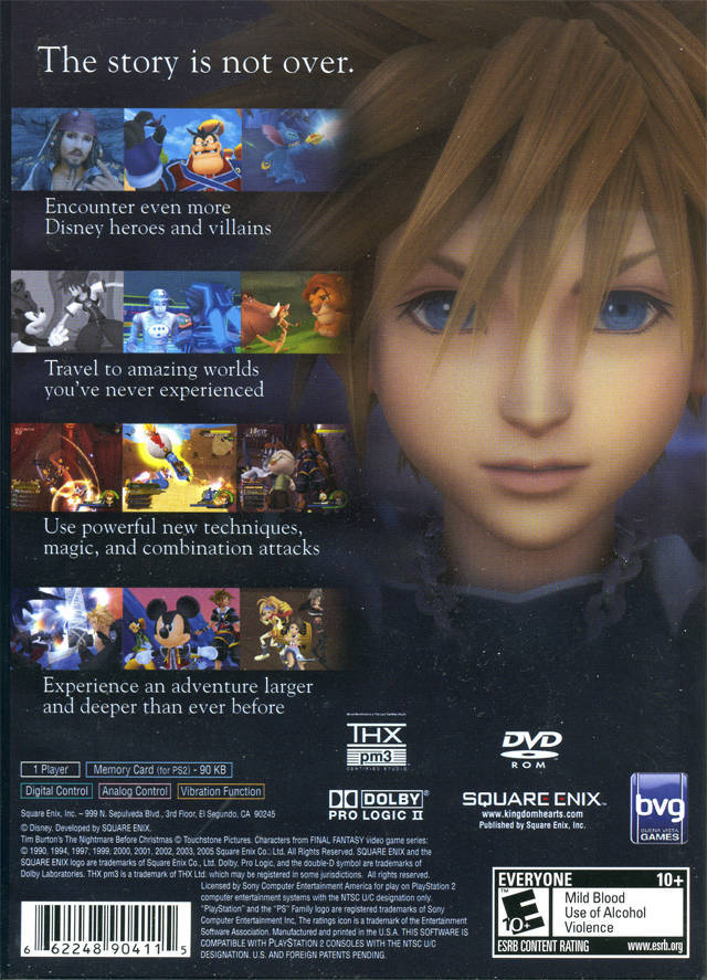 Kingdom Hearts II (Greatest Hits) - (PS2) PlayStation 2 [Pre-Owned] Video Games Square Enix   