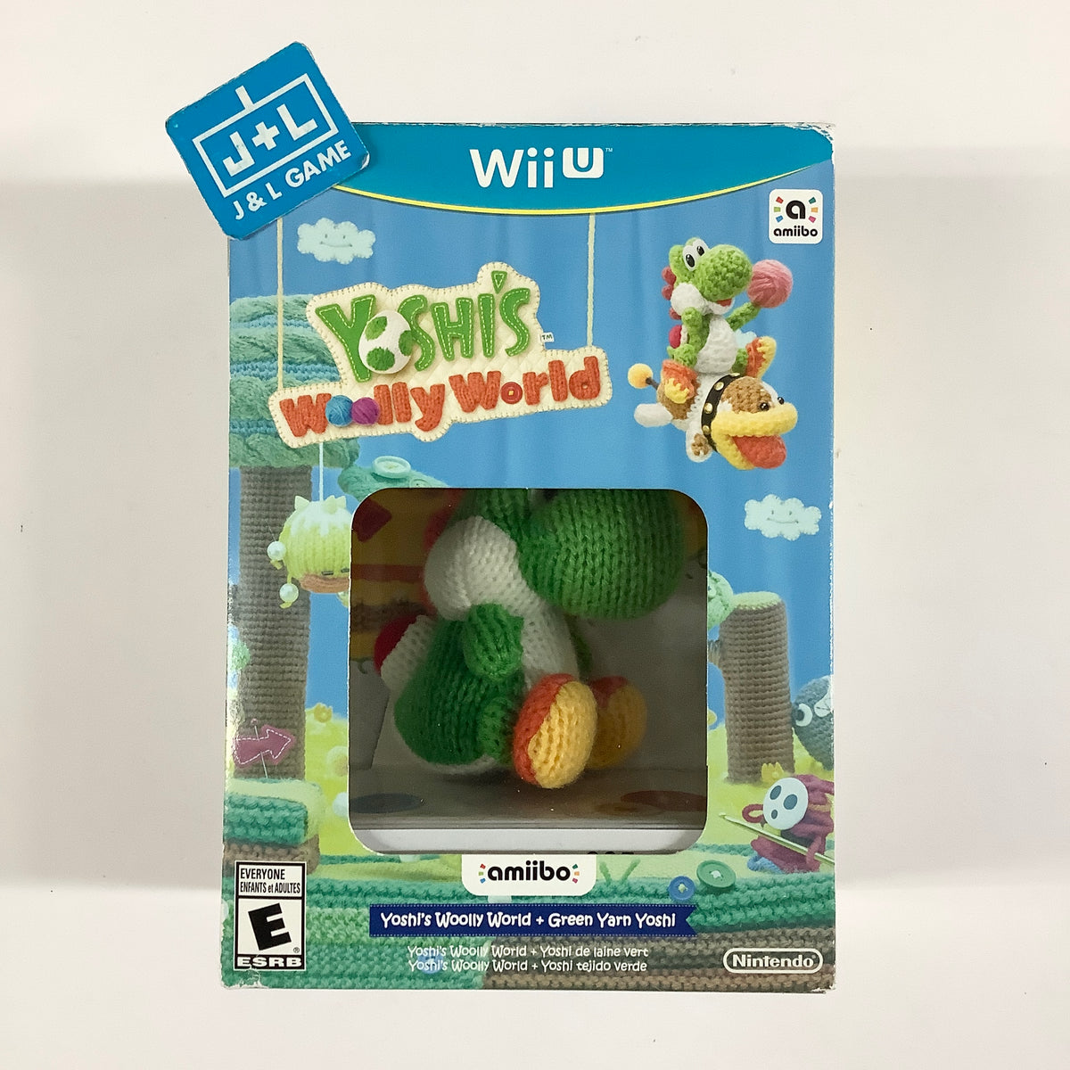 Yoshi's Woolly World + Green Yarn Yoshi amiibo - Nintendo Wii U [Pre-Owned]