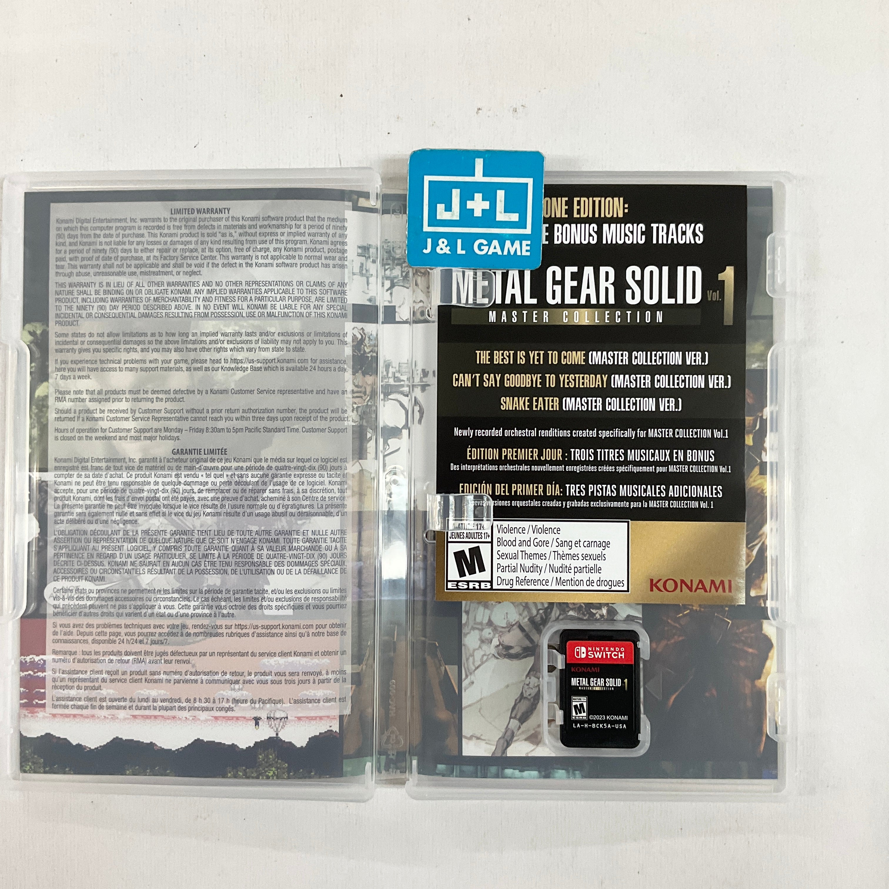 NSW METAL GEAR SOLID:MASTER COLLECTION Vol.1 Nintendo Switch メタルギア Metal Gear Solid: Master Collection Vo1. 1 for Nintendo Switch