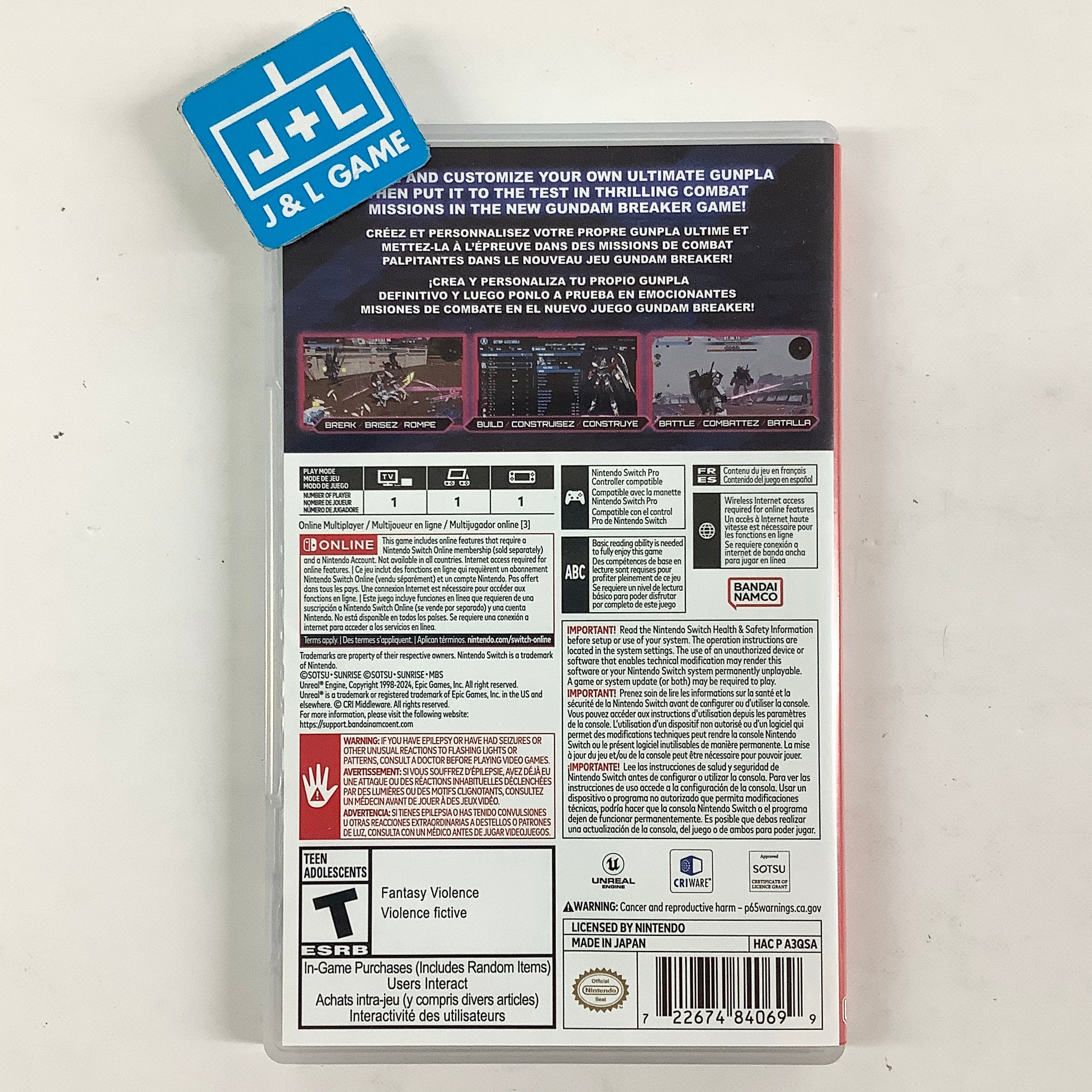 Gundam Breaker 4 (Launch Edition) - (NSW) Nintendo Switch [Pre-Owned]
