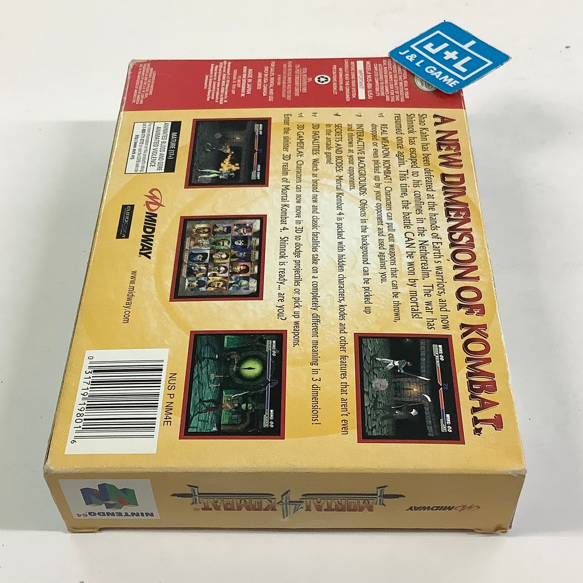 Mortal Kombat 4 - (N64) Nintendo 64 [Pre-Owned] Video Games Midway