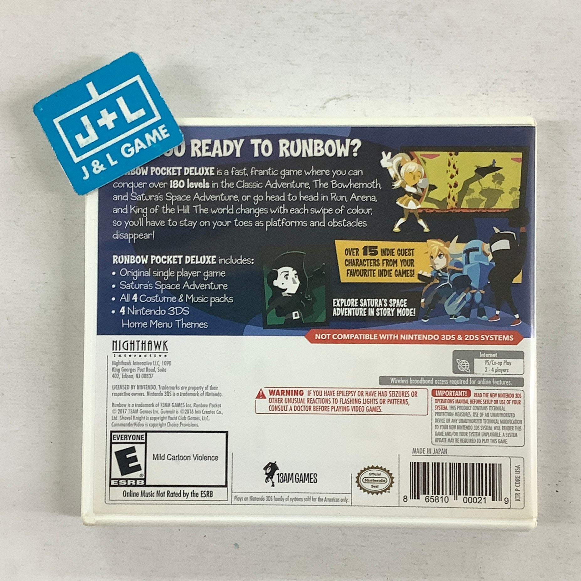 Runbow Pocket Deluxe Edition - Nintendo 3DS [Pre-Owned] Video Games Nighthawk Interactive
