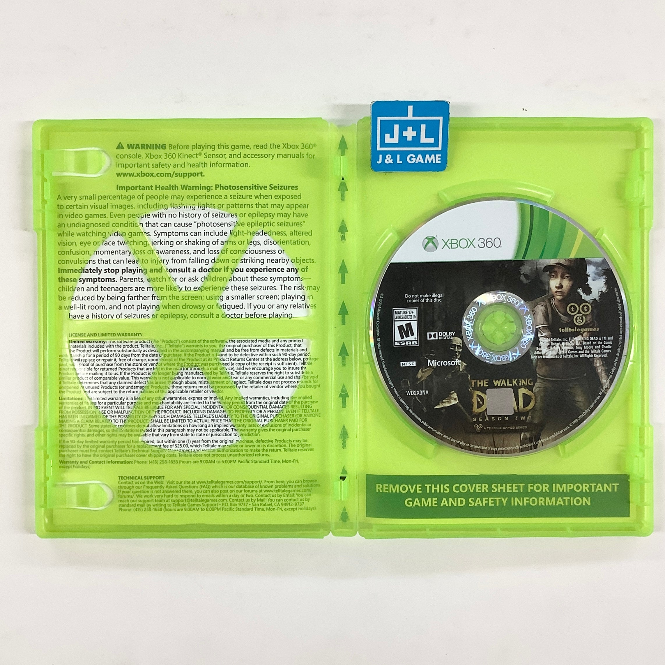 The Walking Dead: Season Two - A Telltale Games Series - Xbox 360 [Pre-Owned] Video Games Telltale Games