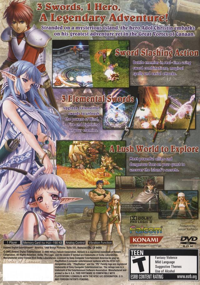 Ys: The Ark of Napishtim - (PS2) PlayStation 2 [Pre-Owned] Video Games Konami   