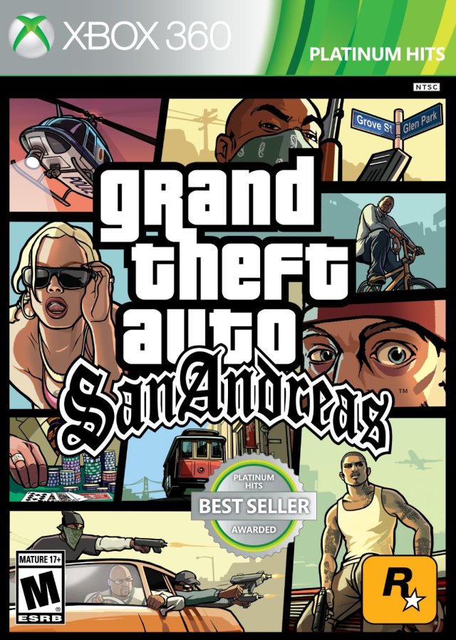 Grand Theft Auto: San Andreas (Platinum Hits) - Xbox 360 [Pre-Owned] Video Games Grand+Theft+Auto   