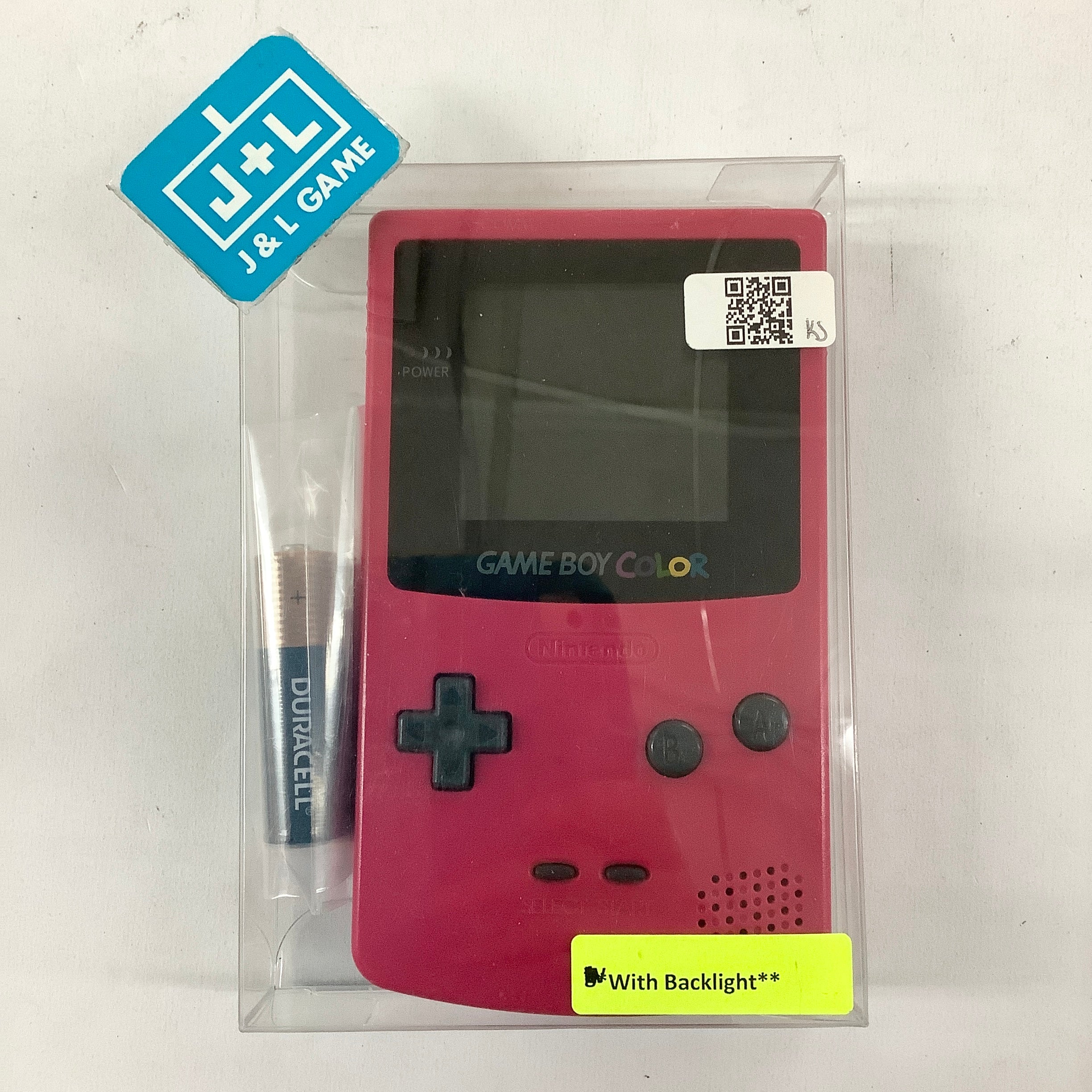 Nintendo Game Boy Color Console (Berry with Backlight) - (GBC) Game Boy Color [Pre-Owned] Consoles Nintendo