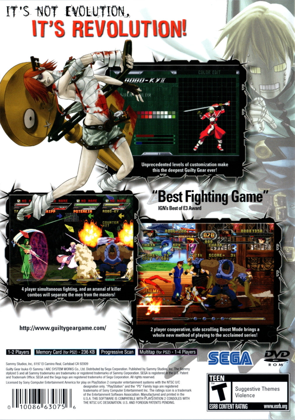 Guilty Gear Isuka - (PS2) PlayStation 2 [Pre-Owned] Video Games Sammy Studios