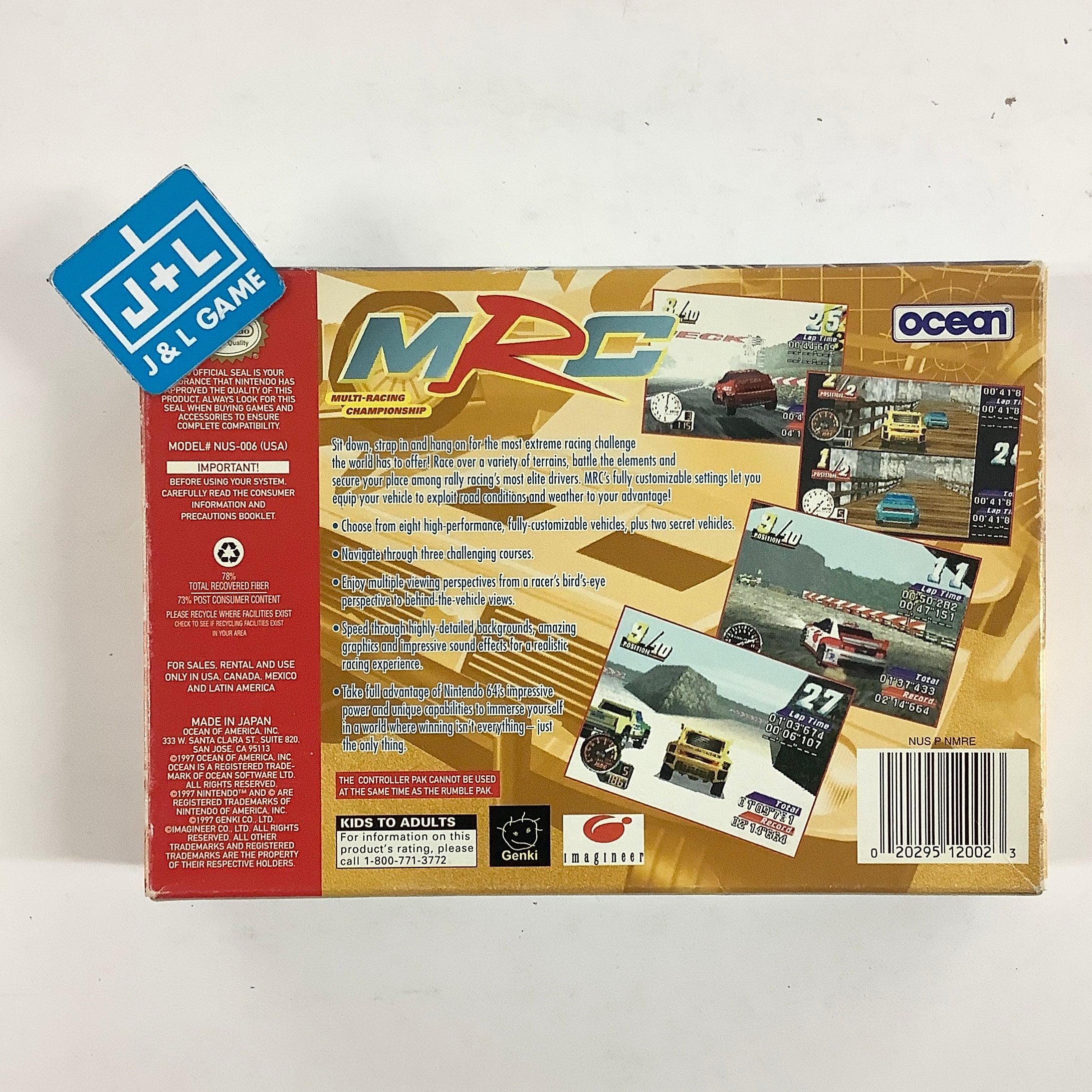 MRC: Multi-Racing Championship - (N64) Nintendo 64 [Pre-Owned] Video Games Ocean