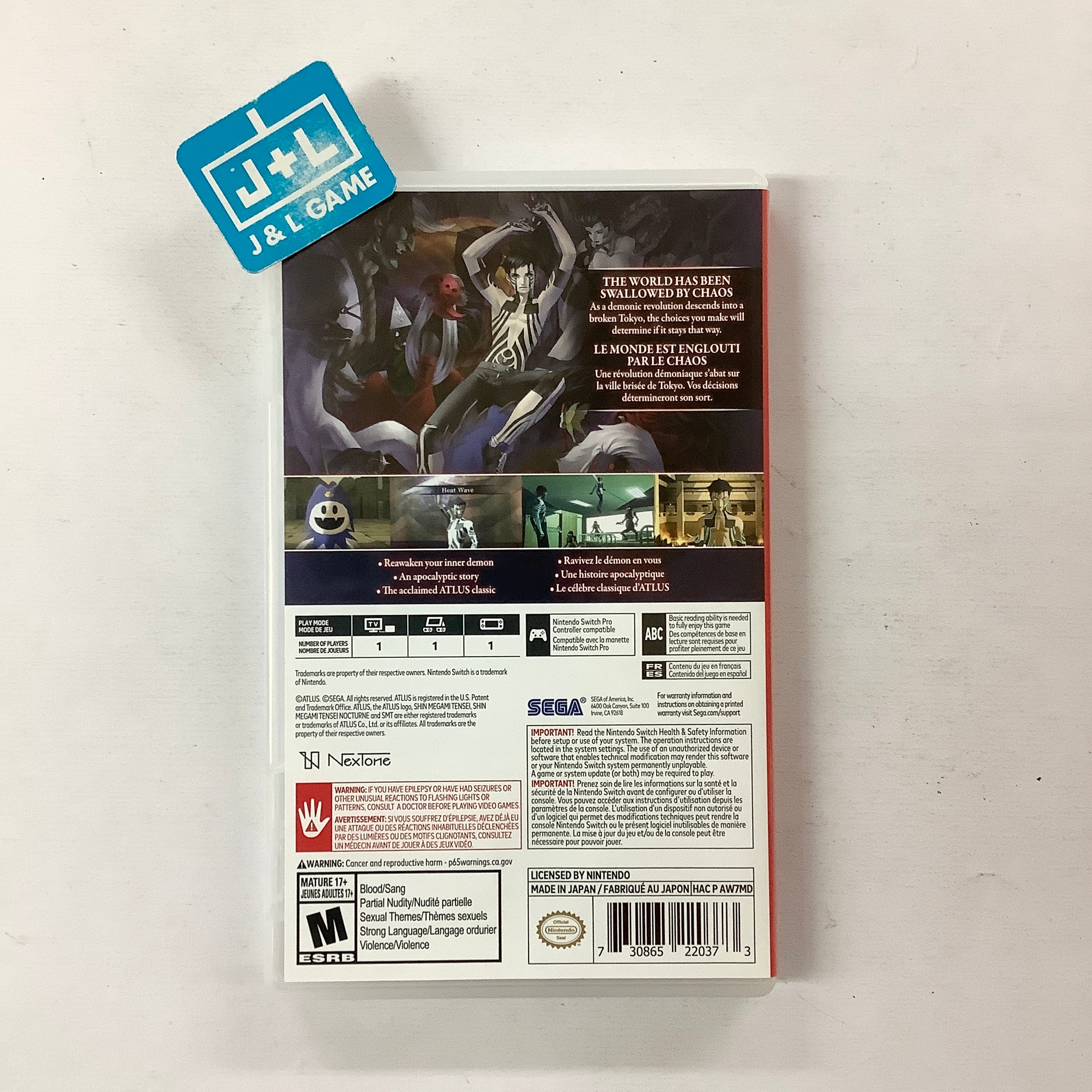 Shin Megami Tensei III Nocturne HD Remaster - (NSW) Nintendo Switch [UNBOXING] Digital Video Games SEGA   