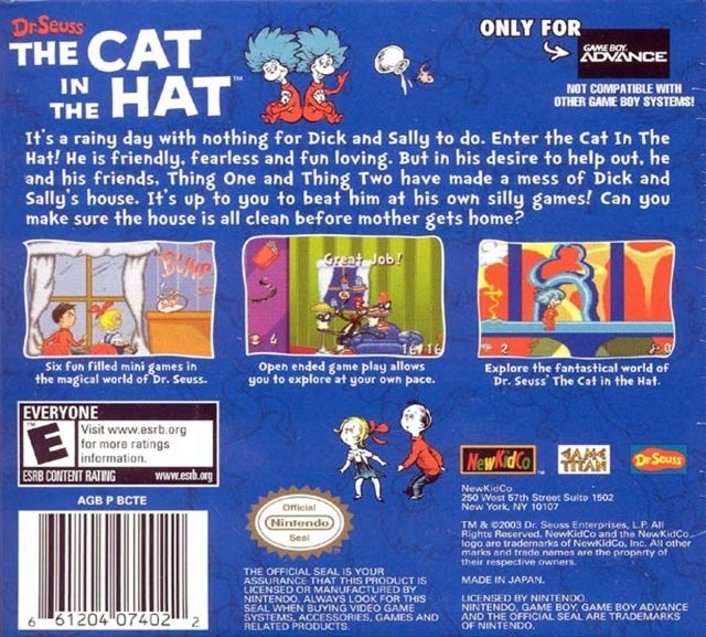 Dr. Seuss' The Cat in the Hat (2005) - (GBA) Game Boy Advance [Pre-Owned] Video Games Jack of All Games   