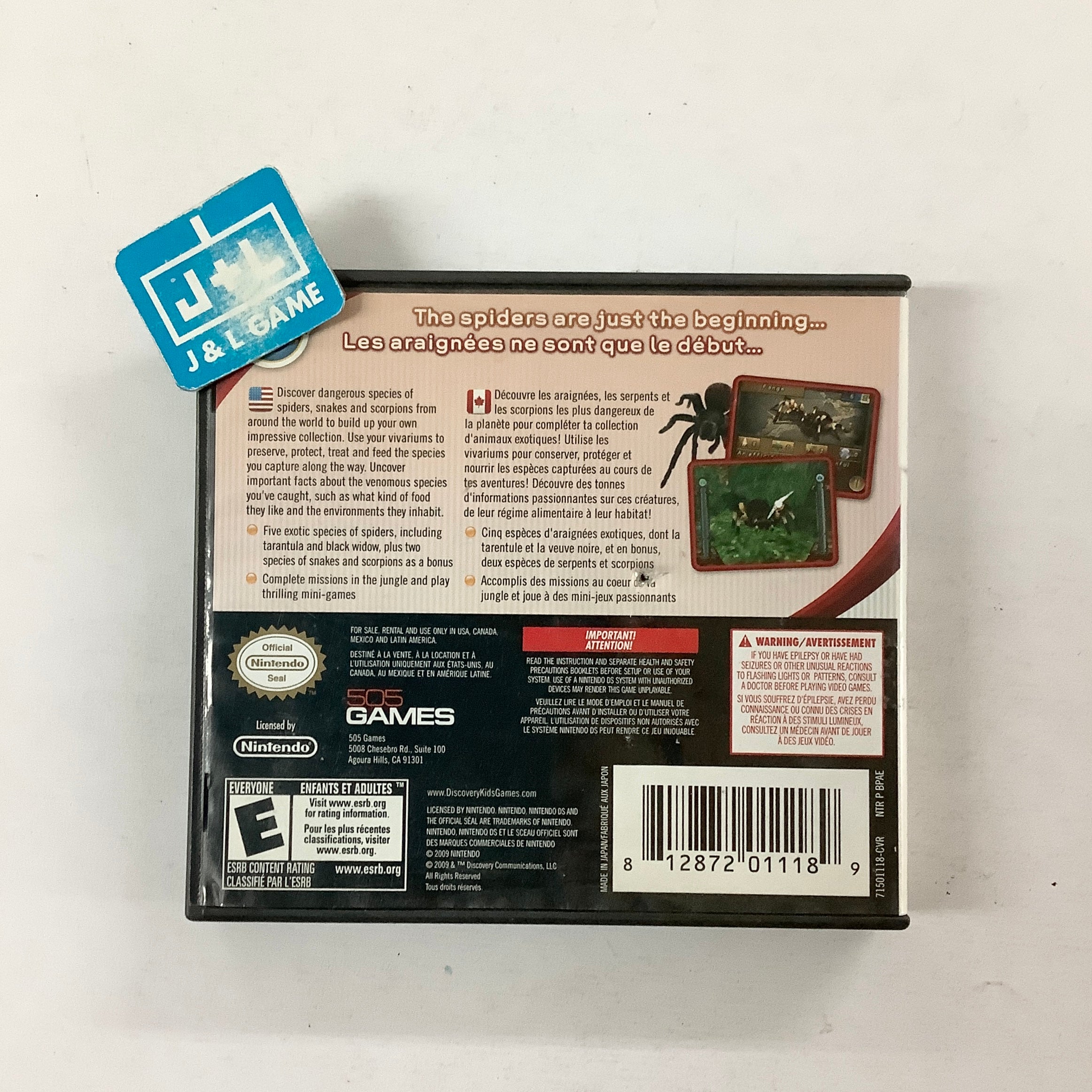 Discovery Kids: Spider Quest - (NDS) Nintendo DS [Pre-Owned] Video Games 505 Games   