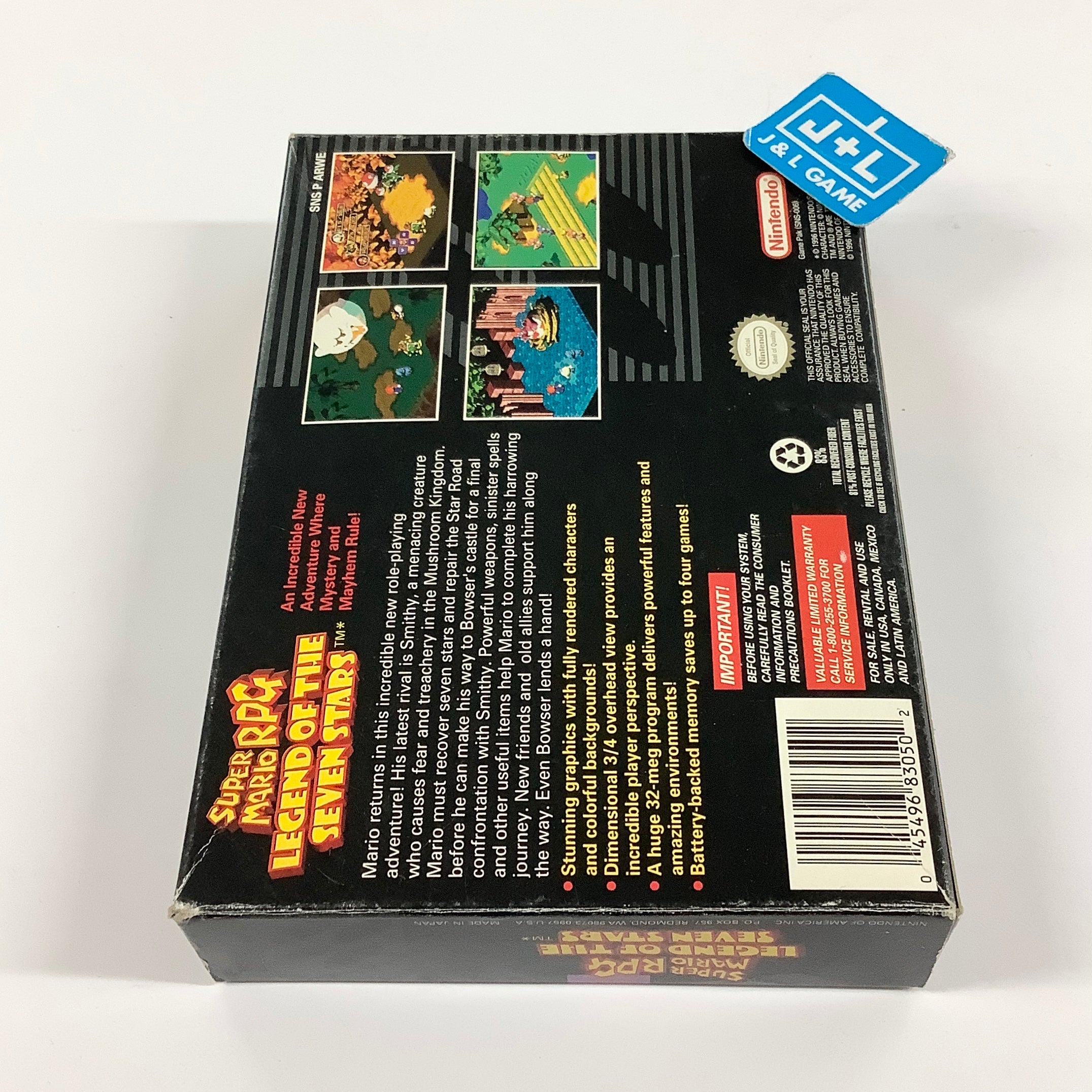 Super Mario RPG: Legend of the Seven Stars - (SNES) Super Nintendo [Pre-Owned] Video Games Nintendo
