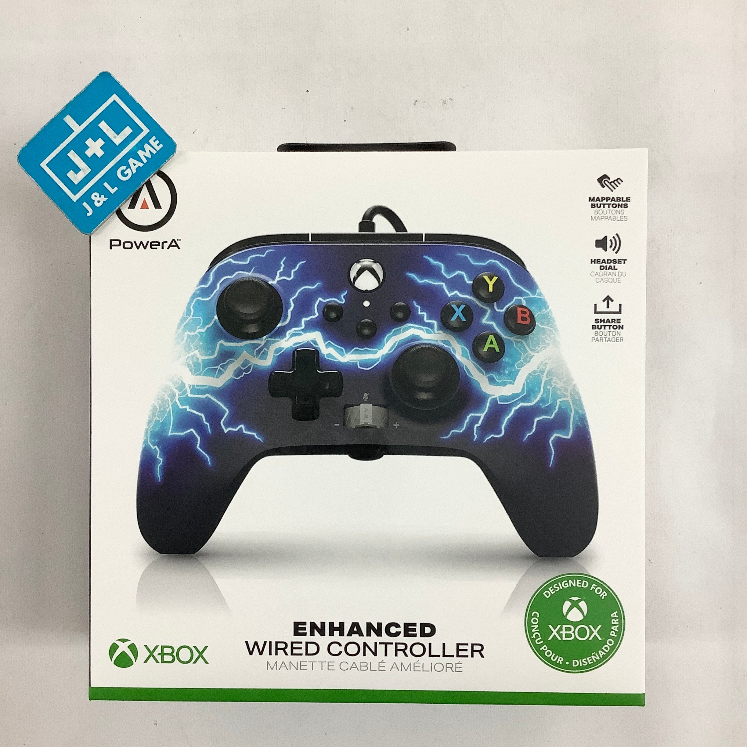PowerA Enhanced Wired Controller (Arc Lightning) - (XSX) Xbox Series X