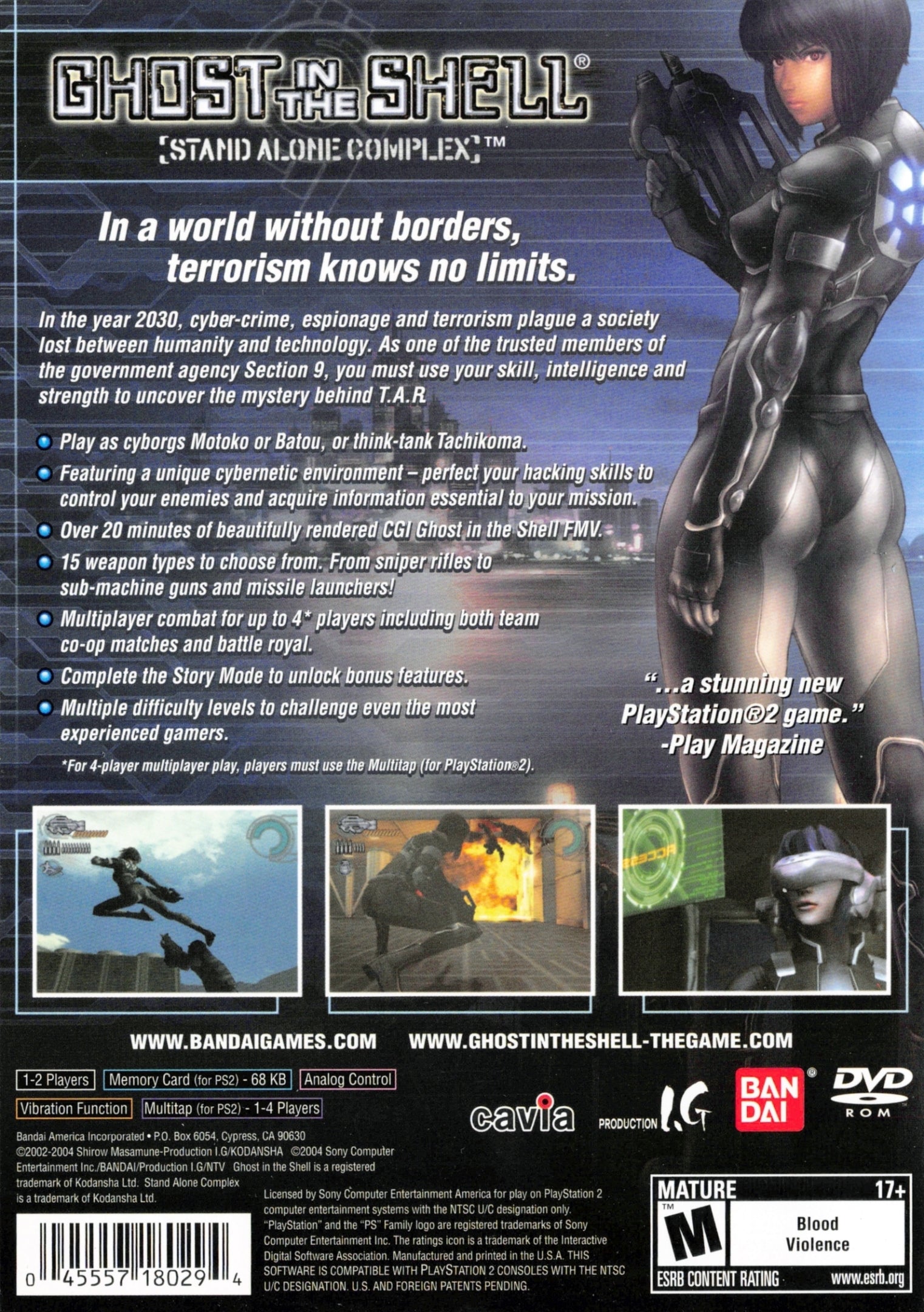 Ghost in the Shell: Stand Alone Complex - (PS2) PlayStation 2 [Pre-Owned] Video Games Bandai Namco