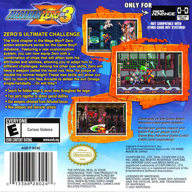 Mega Man Zero 3 - (GBA) Game Boy Advance [Pre-Owned] Video Games Capcom   
