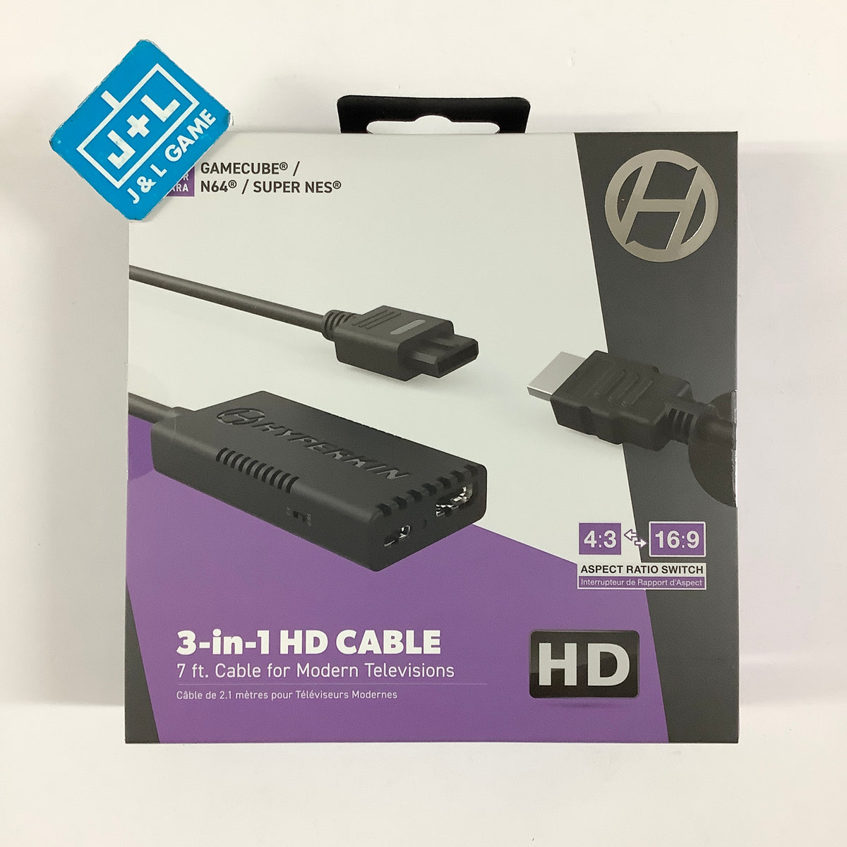 Hyperkin 3-In-1 HDTV Cable for GameCube/N64/Super NES