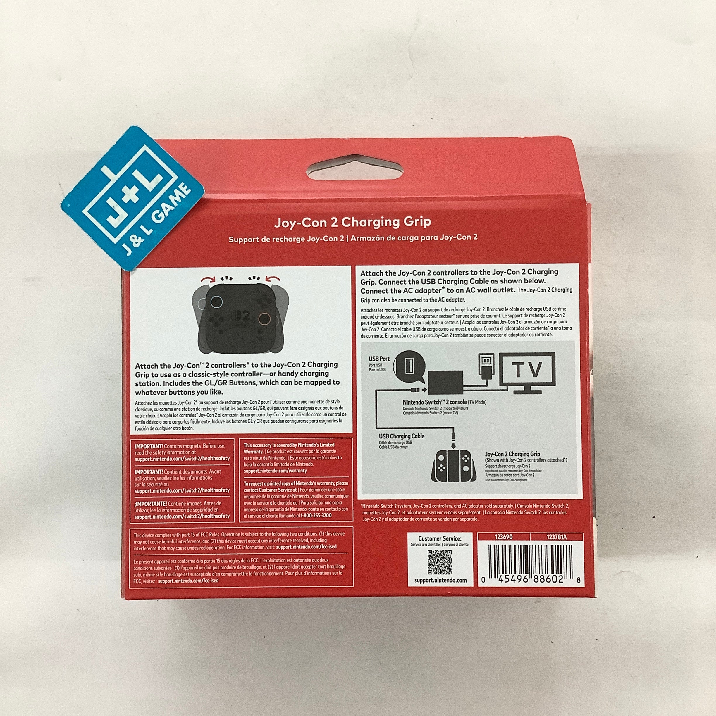 Nintendo Switch 2 Joy-Con 2 Charging Grip - (NS2) Nintendo Switch 2 Accessories Nintendo