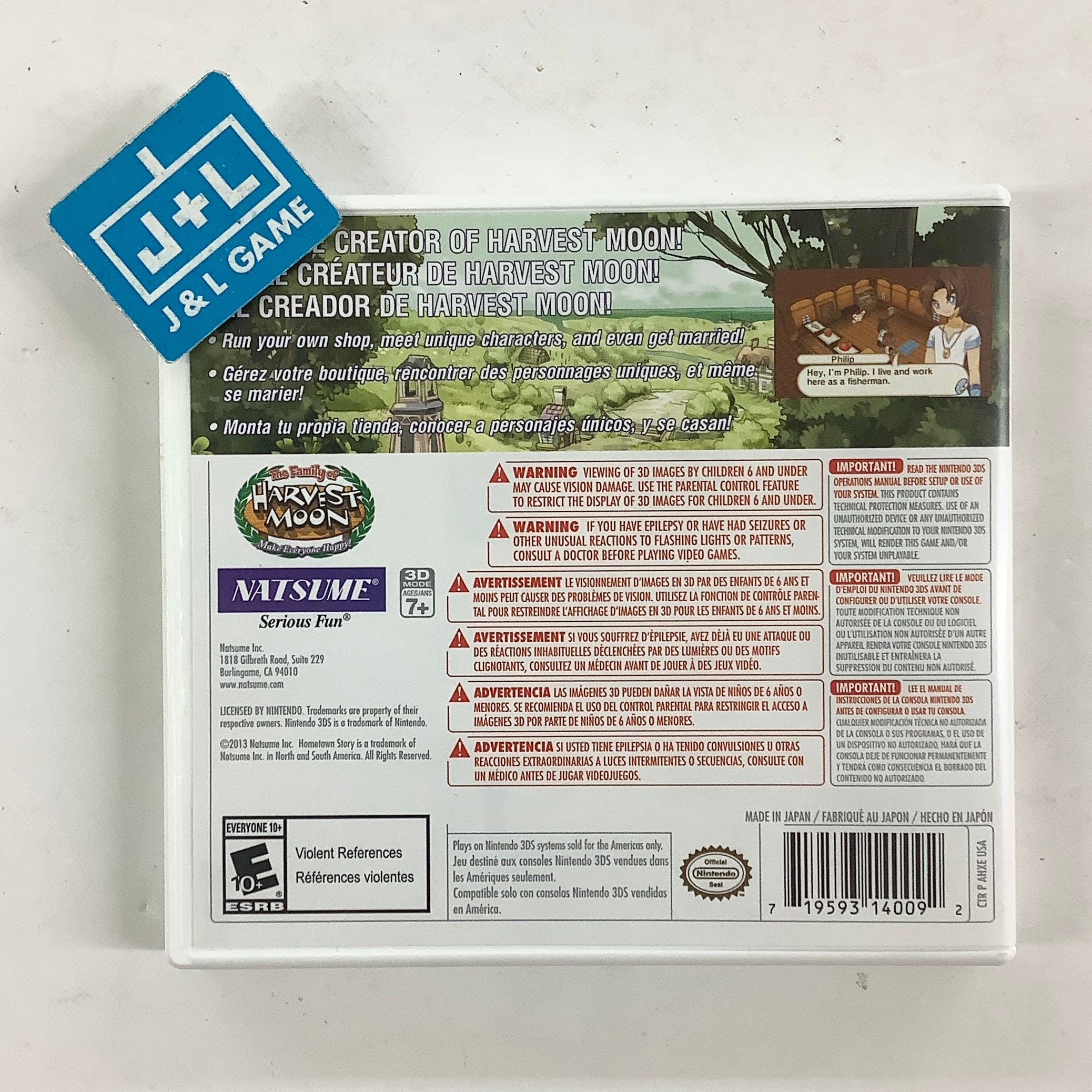 HomeTown Story - Nintendo 3DS [Pre-Owned] Video Games Natsume