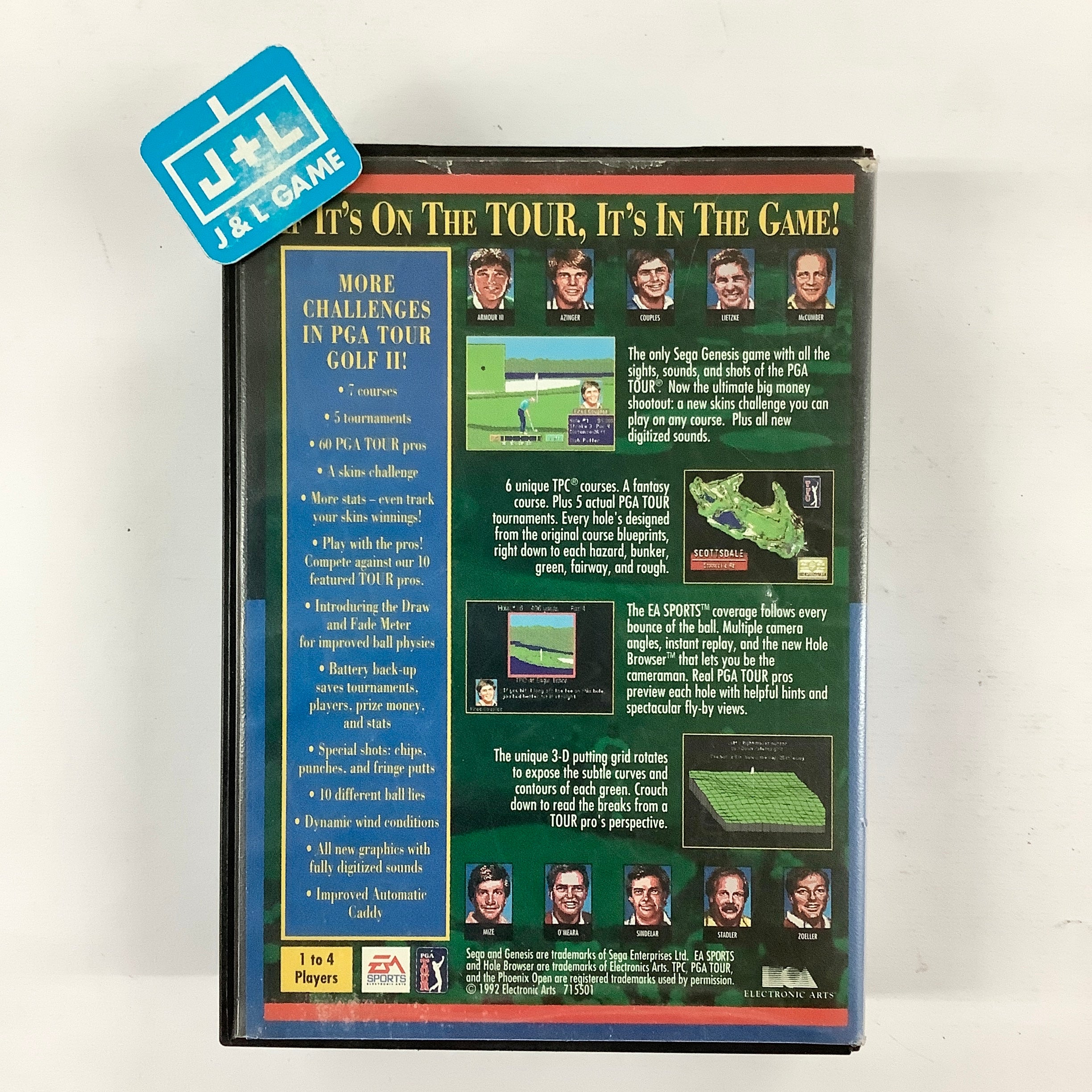 PGA Tour Golf II - (SG) SEGA Genesis [Pre-Owned] Video Games Electronic Arts   