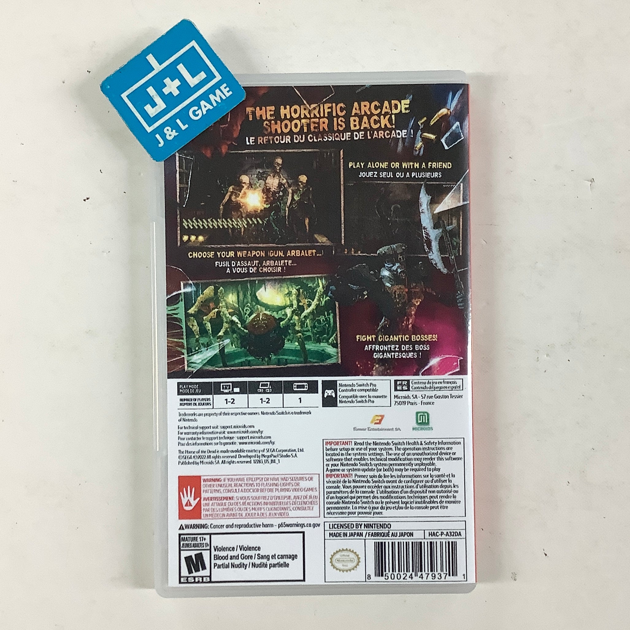 The House of the Dead: Remake - (NSW) Nintendo Switch [Pre-Owned] Video Games Microids