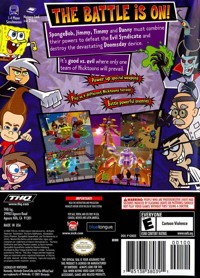 Nicktoons Unite! - (GC) GameCube [Pre-Owned] Video Games THQ