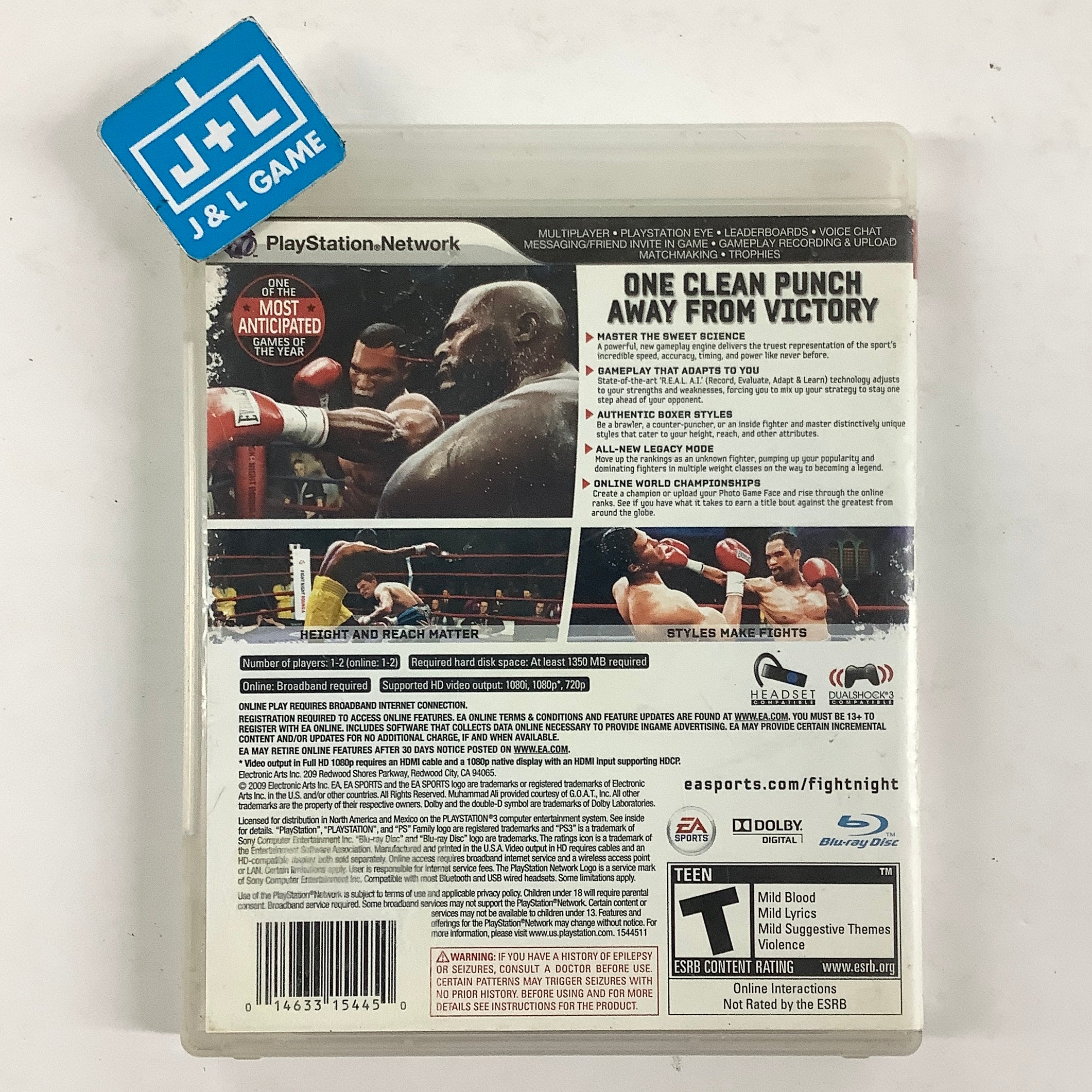 Fight Night Round 4 - (PS3) PlayStation 3 [Pre-Owned] Video Games EA Sports