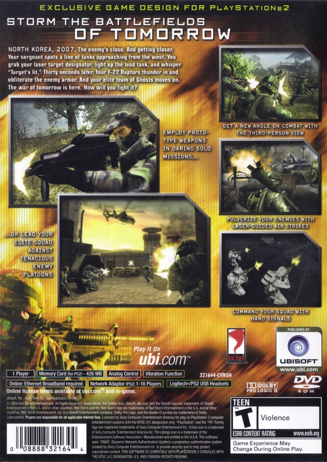Tom Clancy's Ghost Recon 2 (Greatest Hits) - (PS2) PlayStation 2 Video Games Ubisoft