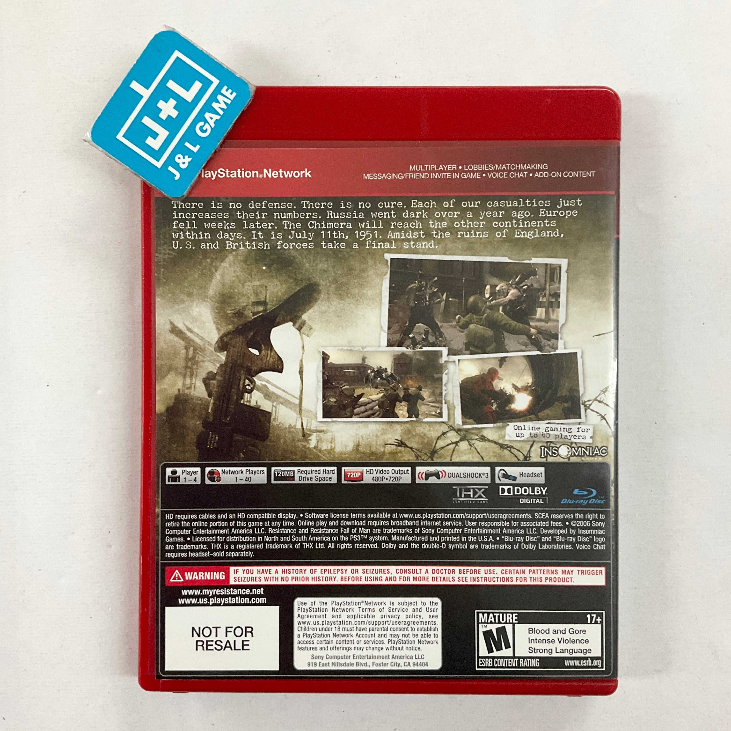 Resistance Dual Pack (Greatest Hits) - (PS3) Playstation 3 [Pre-Owned] Video Games Sony