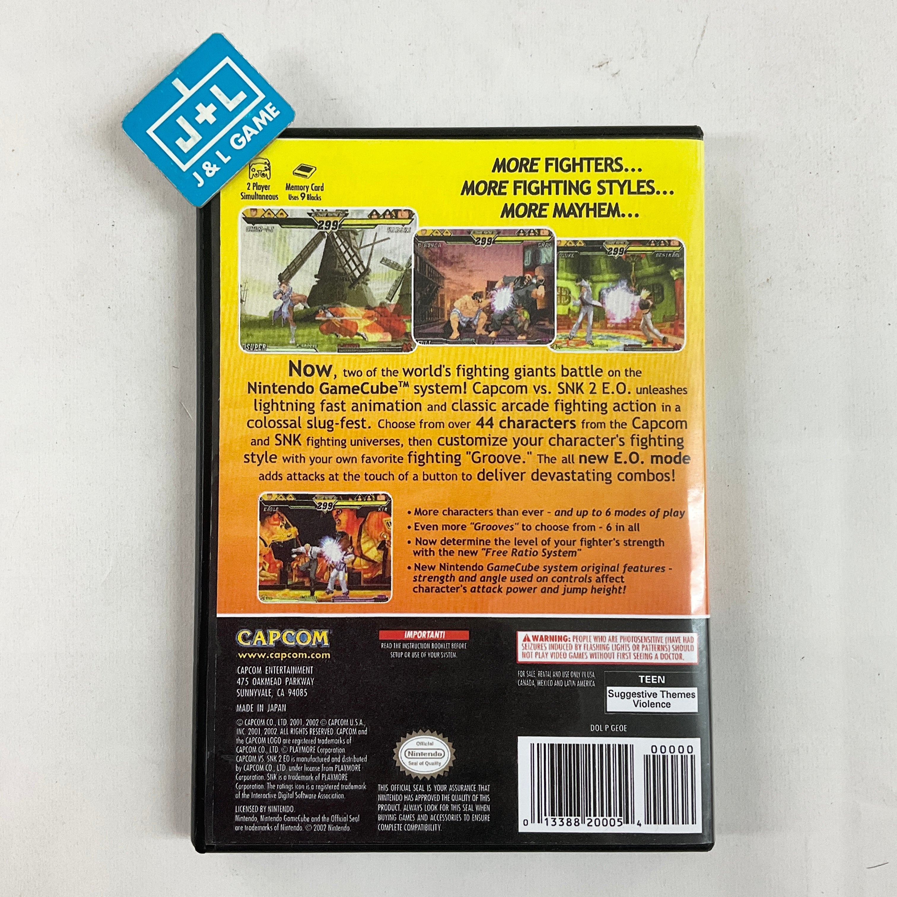 Capcom vs. SNK 2 EO - (GC) GameCube [Pre-Owned] Video Games Capcom