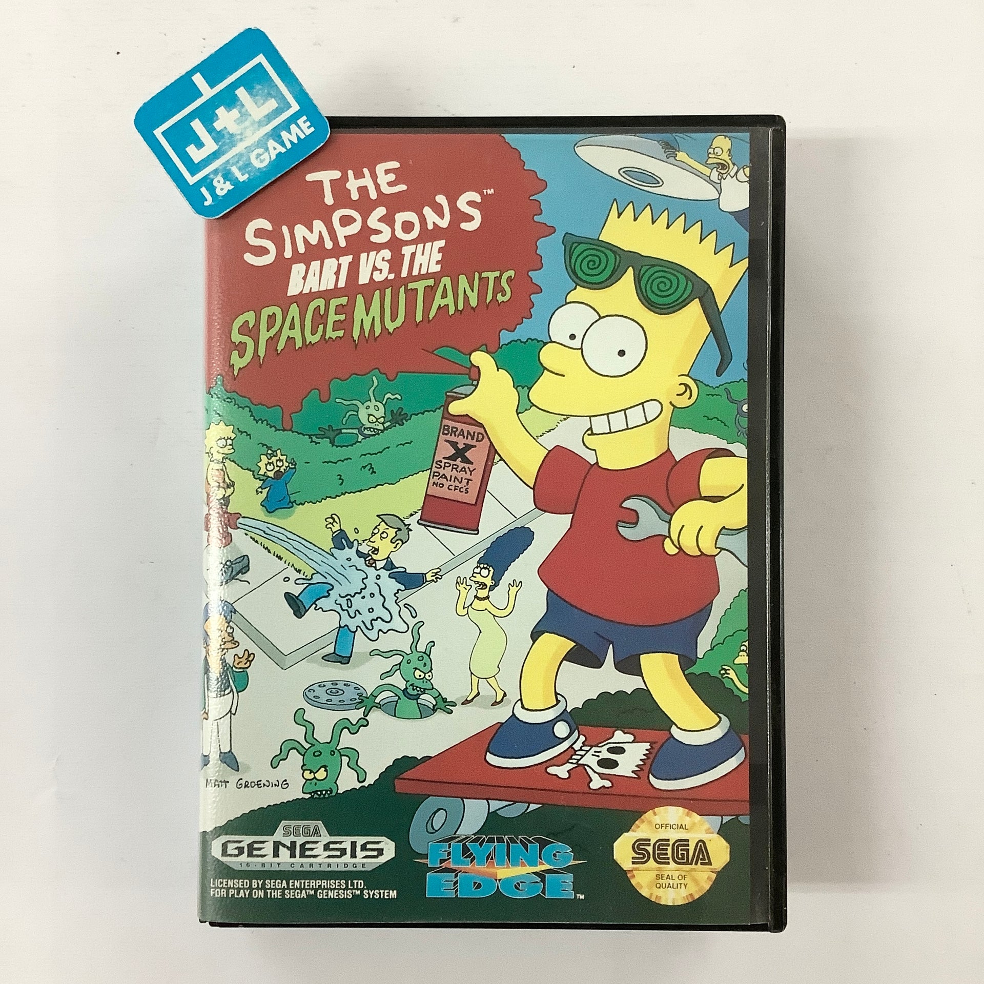 Jeu Sega Game Gear – The Simpsons Bart Vs The Space Mutants – Cartouche Seule