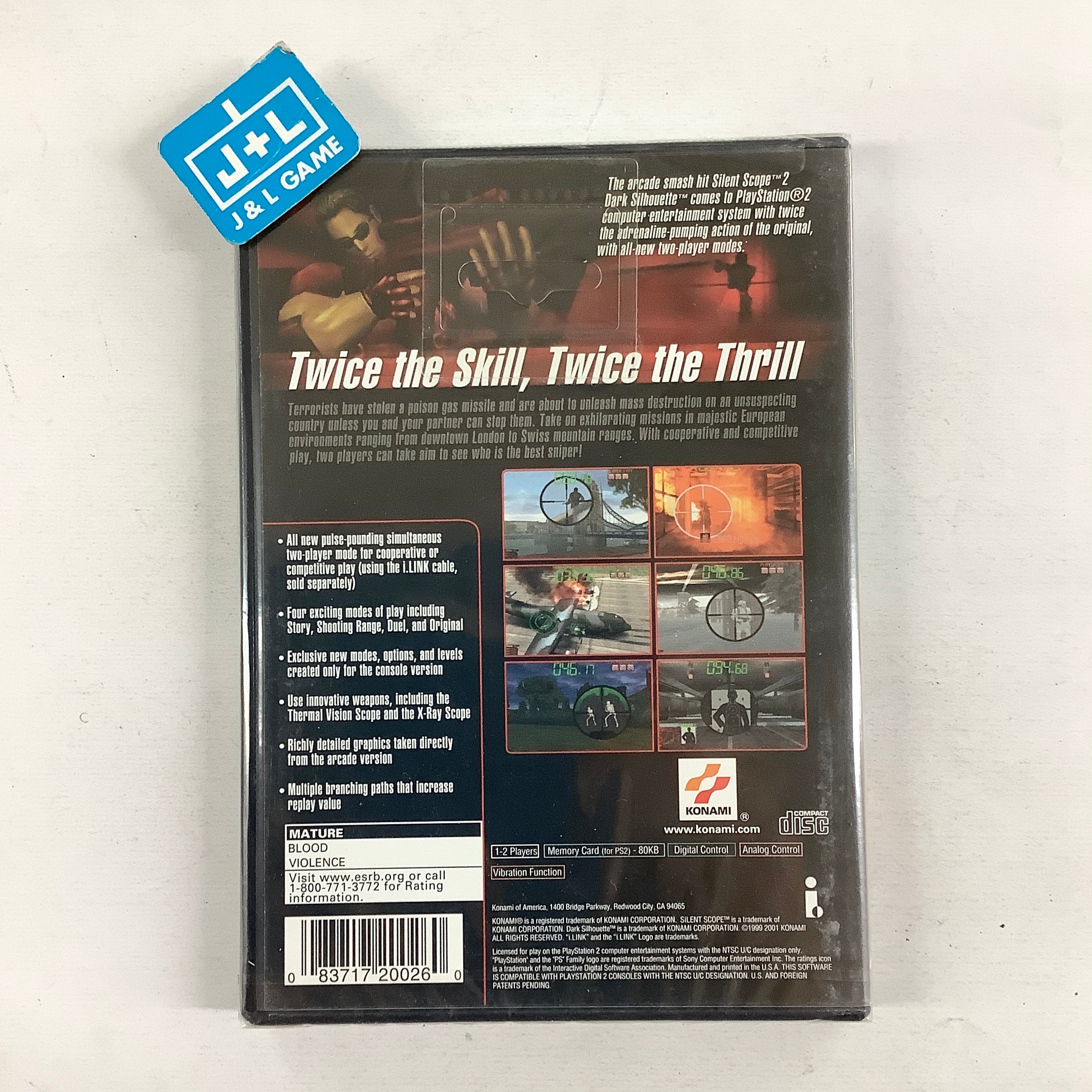 Silent Scope 2: Dark Silhouette - (PS2) PlayStation 2 Video Games Konami