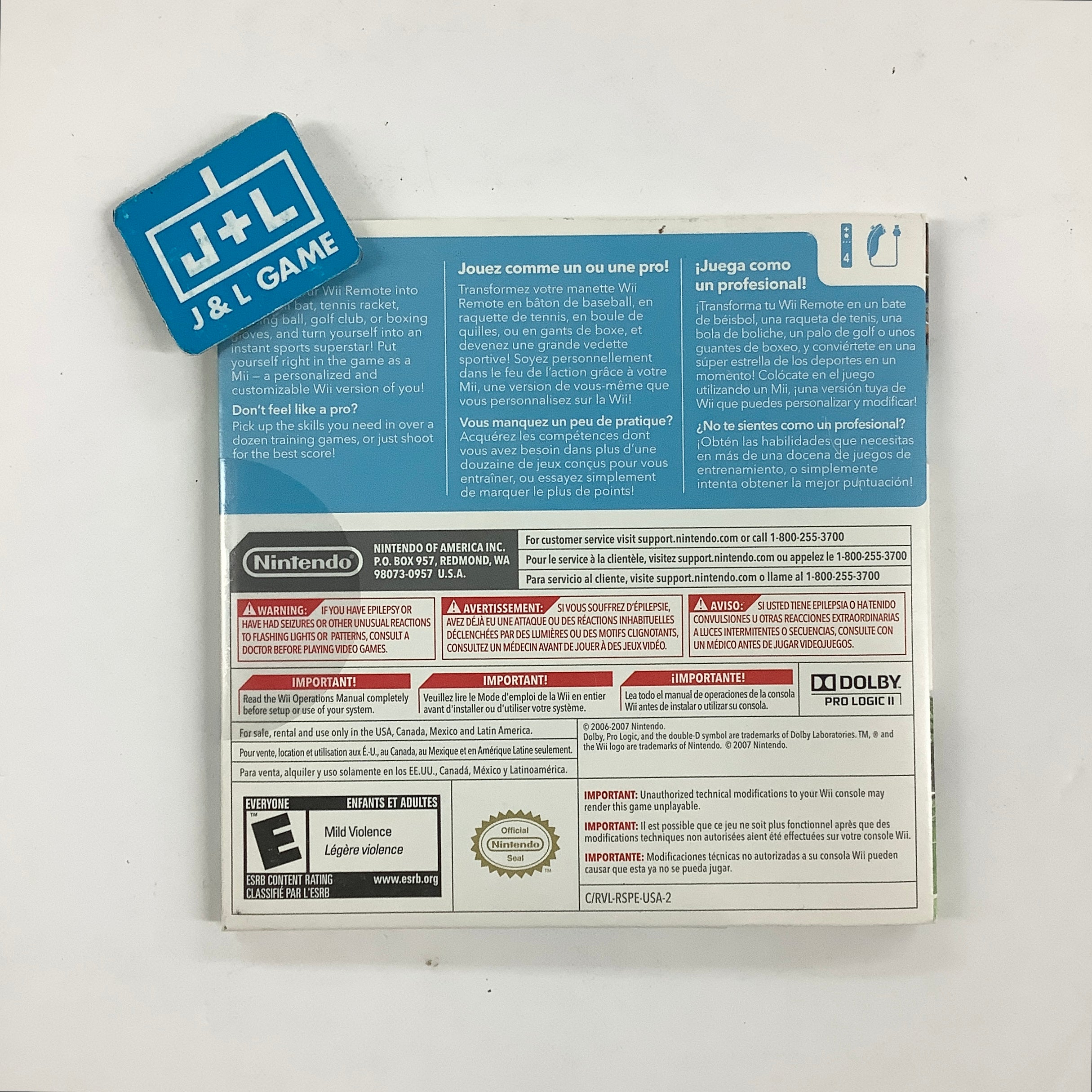 Wii Sports - Nintendo Wii