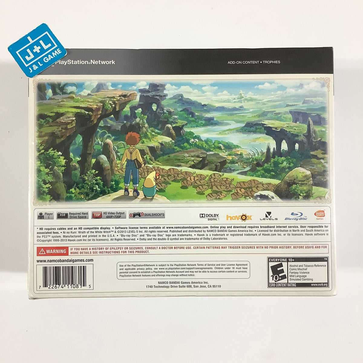Ni No Kuni: Wrath of the White Witch (Wizard's Edition) - (PS3) Playstation 3 Video Games NAMCO