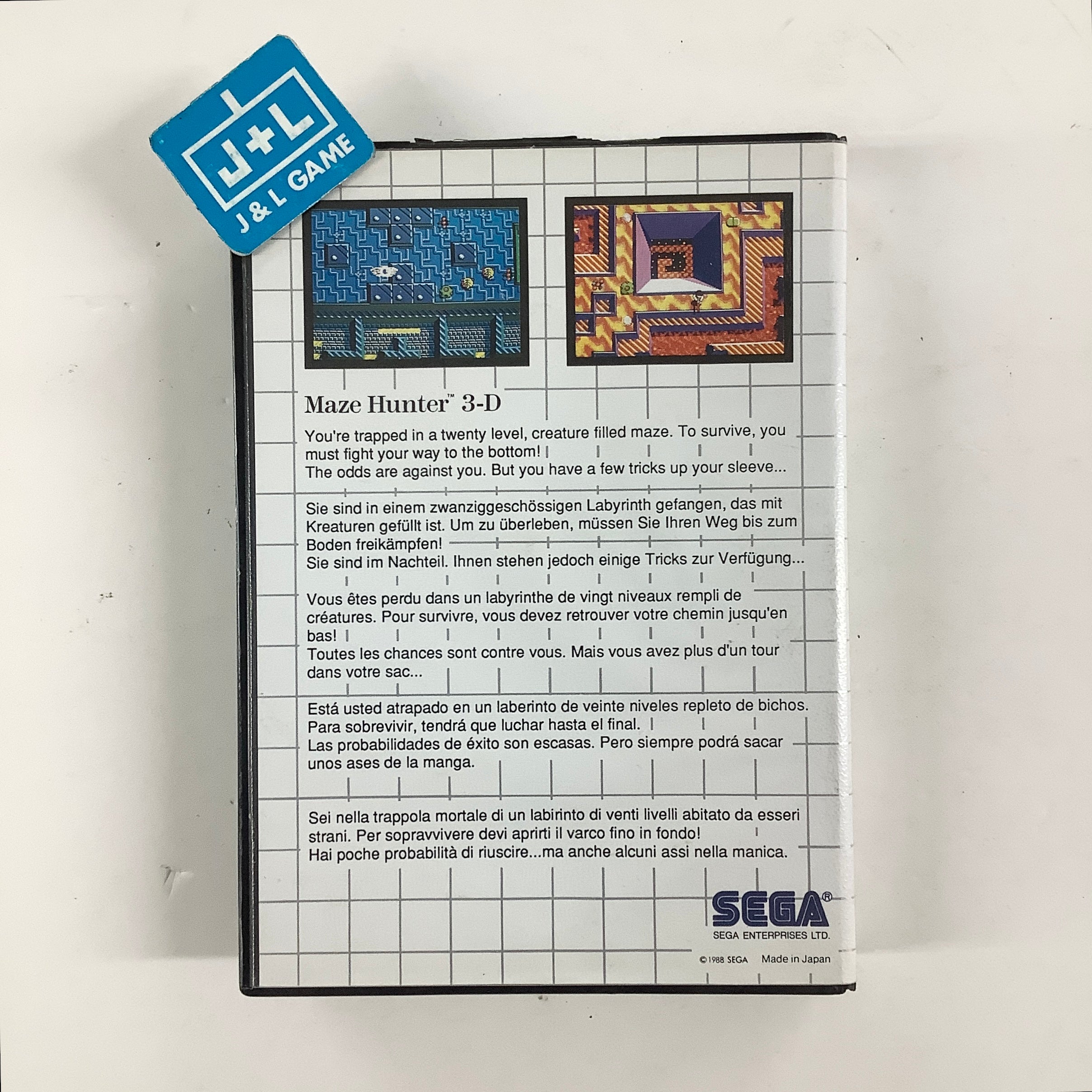 Maze Hunter 3-D - SEGA Master System [Pre-Owned] Video Games Sega