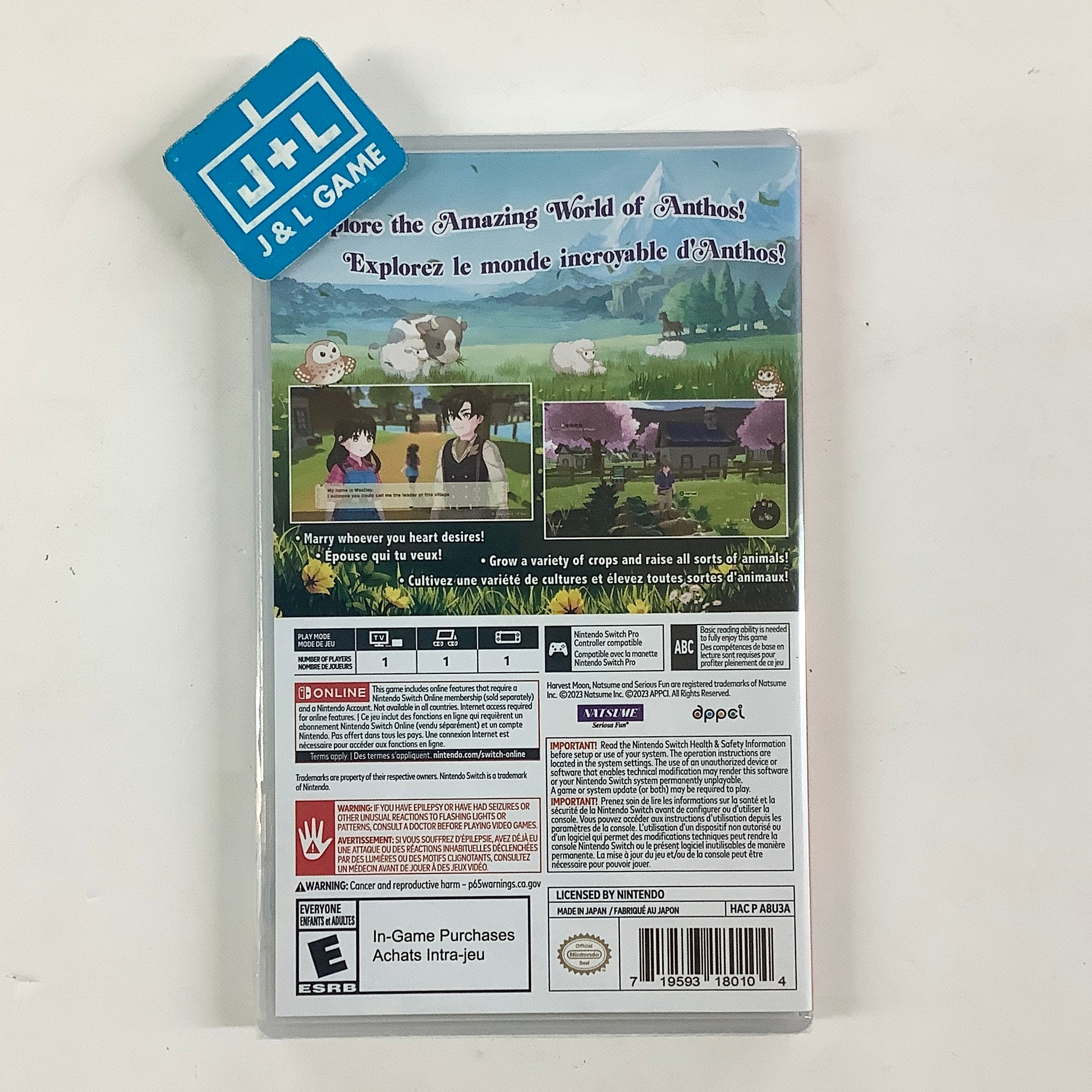 Harvest Moon: The Winds of Anthos - (NSW) Nintendo Switch Video Games Natsume