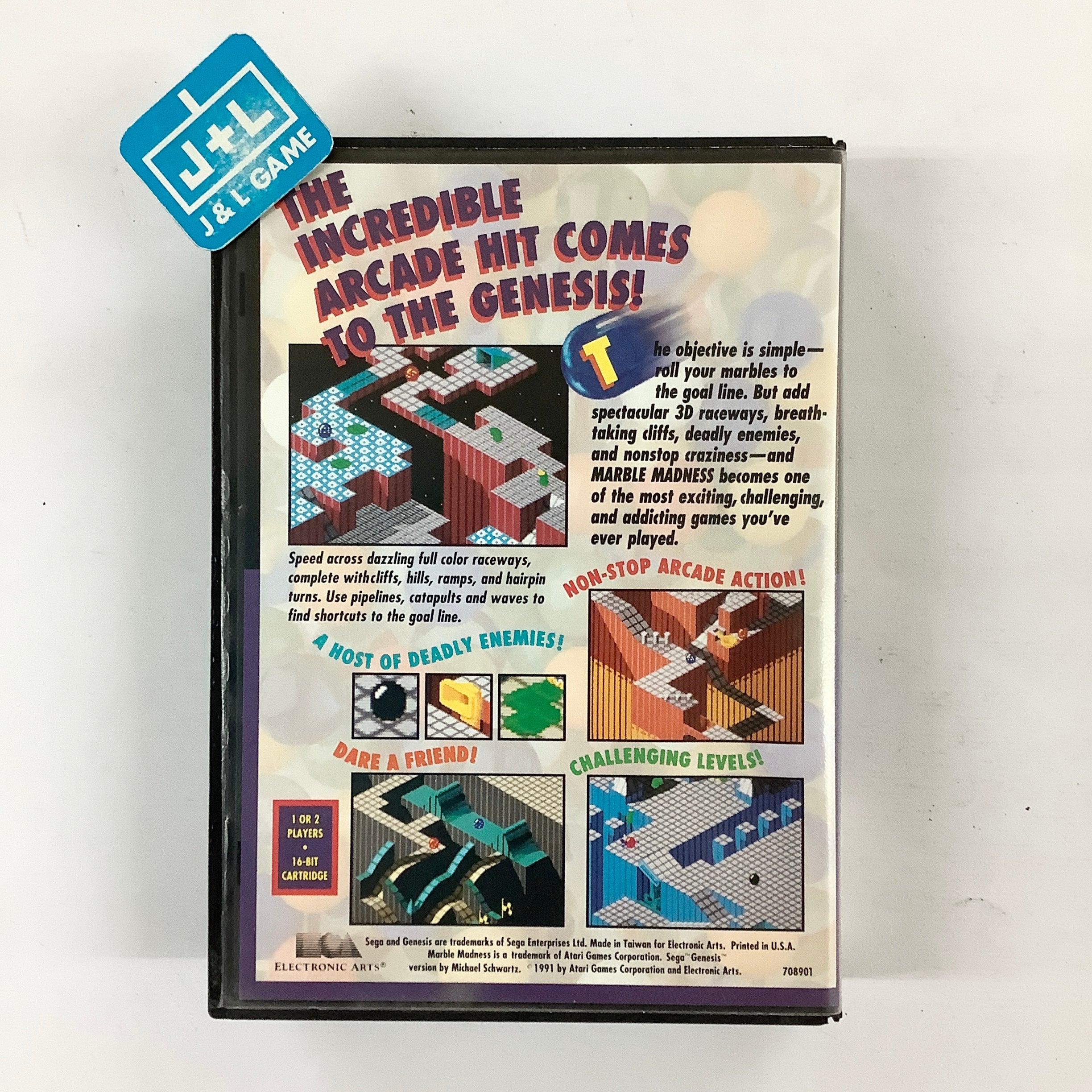 Marble Madness - (SG) SEGA Genesis [Pre-Owned] Video Games Electronic Arts   