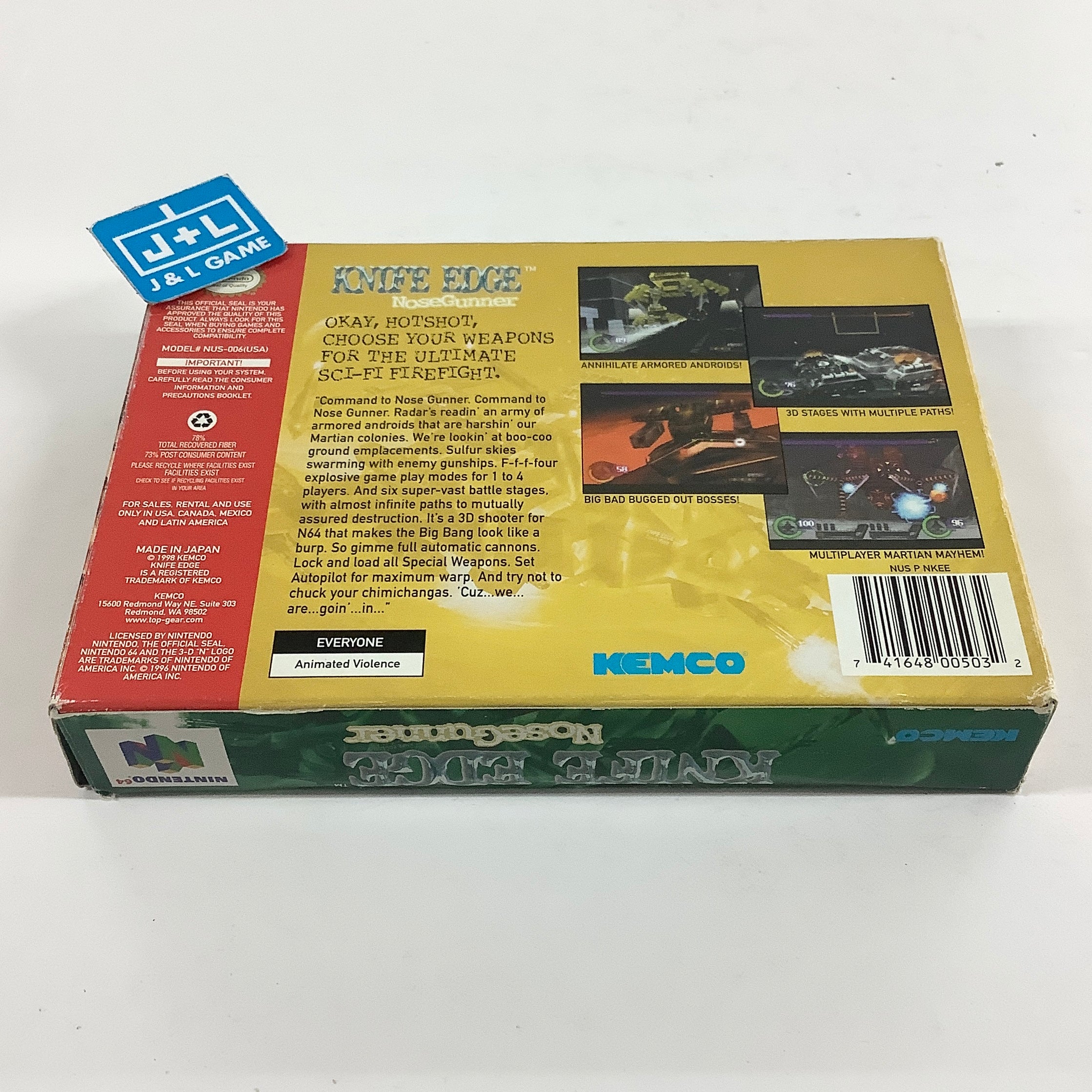 Knife Edge: NoseGunner - (N64) Nintendo 64 [Pre-Owned]