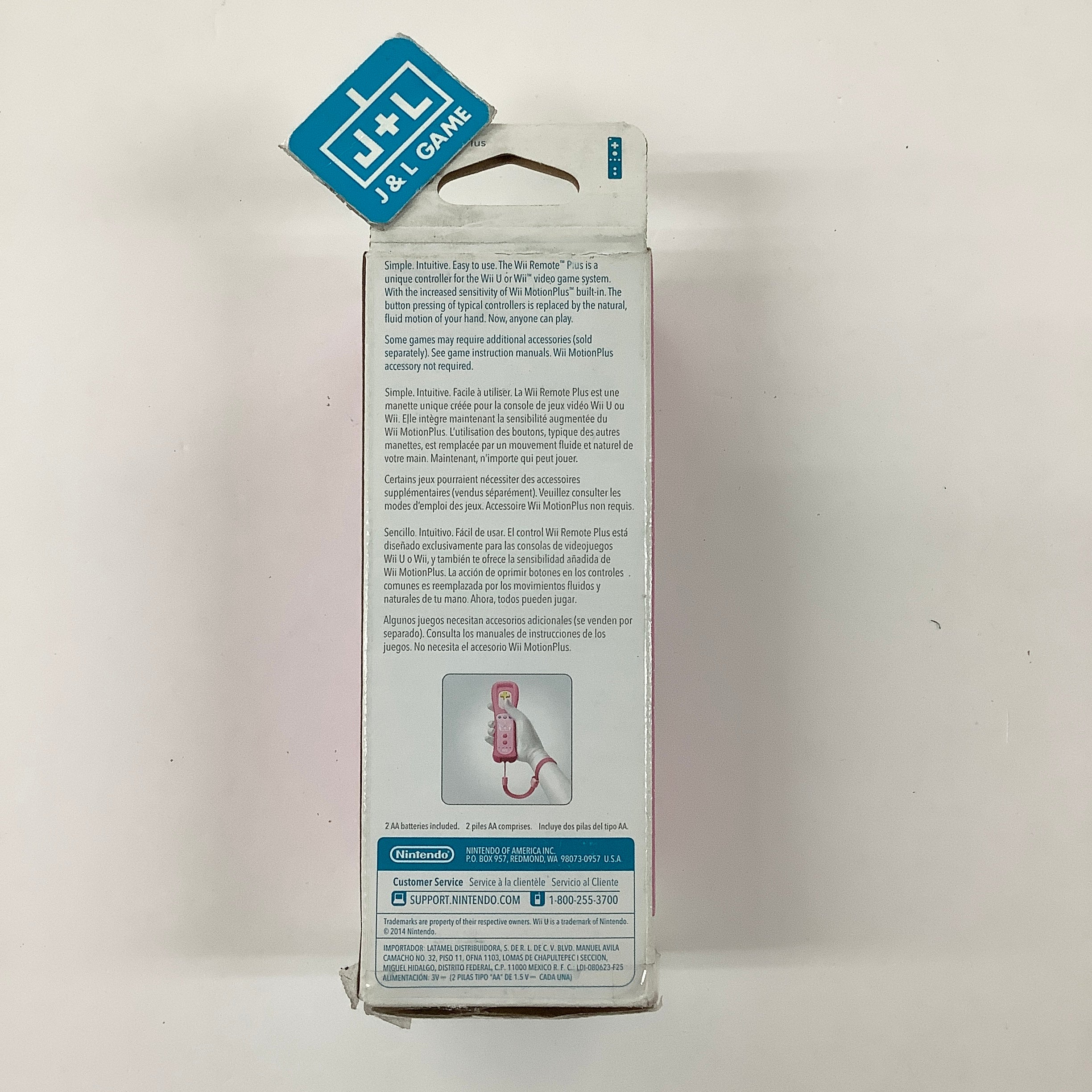 Nintendo Wii U Remote Controller Plus (Peach) - Nintendo Wii U [Pre-Owned] Accessories Nintendo