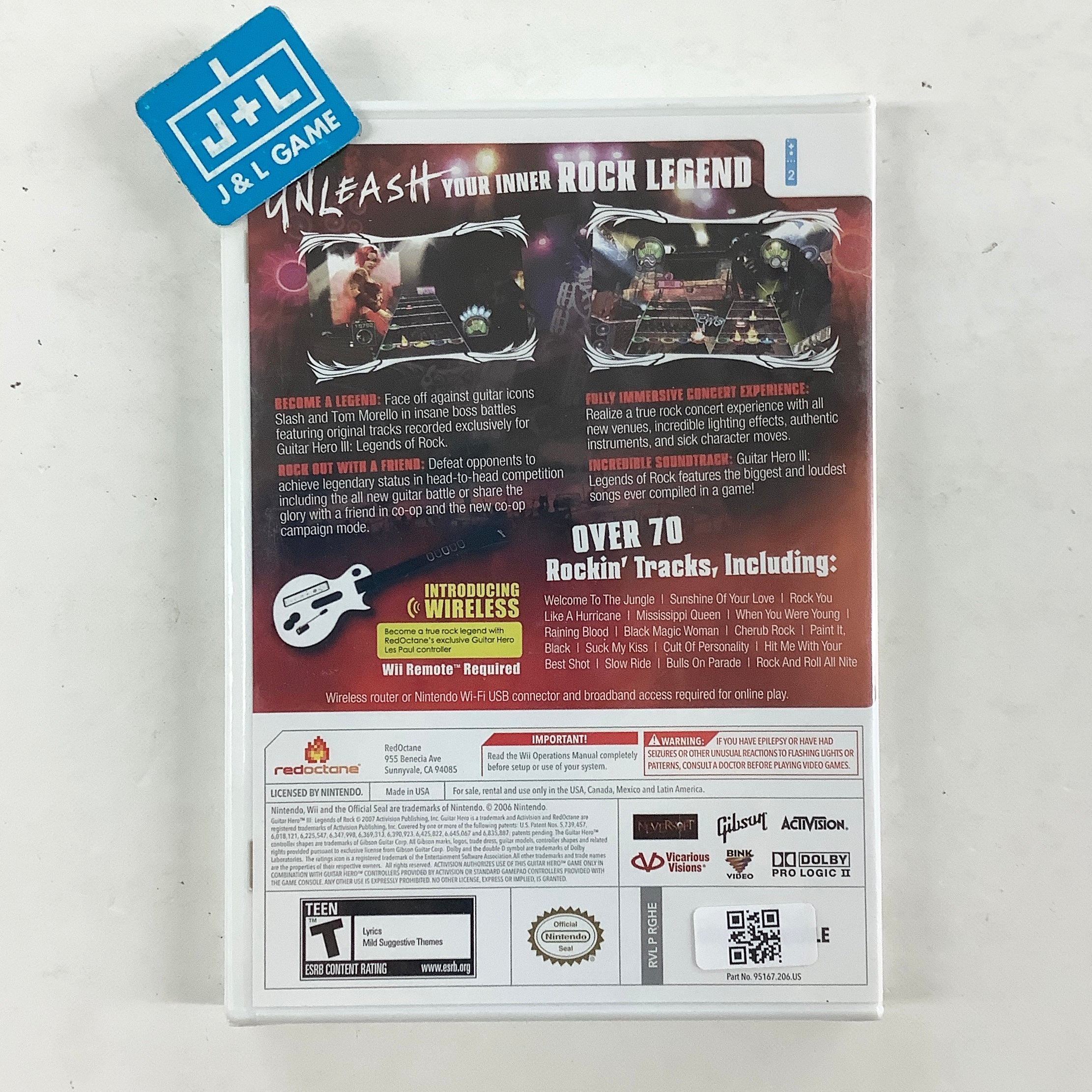 Guitar Hero III: Legends of Rock (Game Only) - Nintendo Wii Video Games ACTIVISION