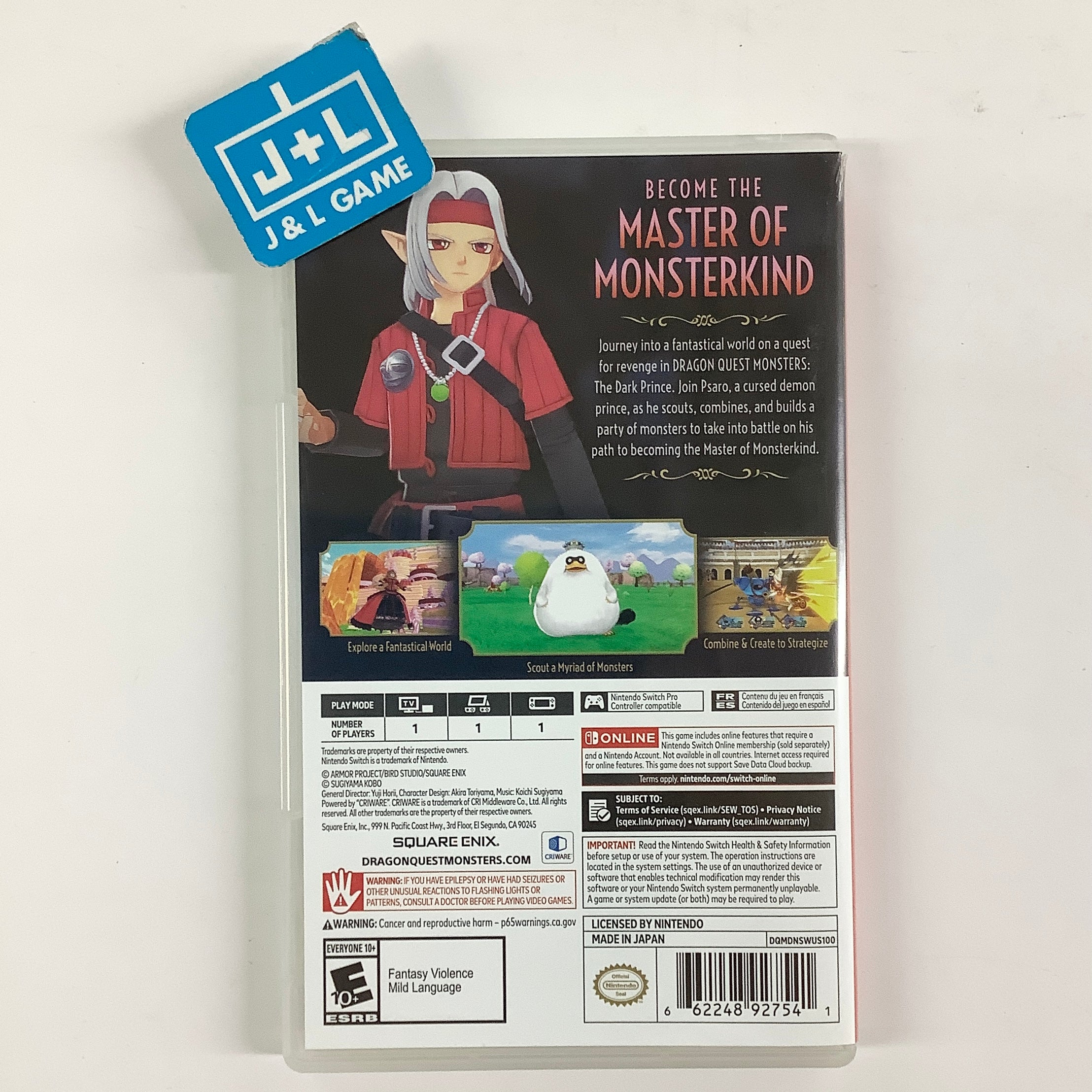 Dragon Quest Monsters: The Dark Prince - (NSW) Nintendo Switch [Pre-Owned] Video Games Square Enix